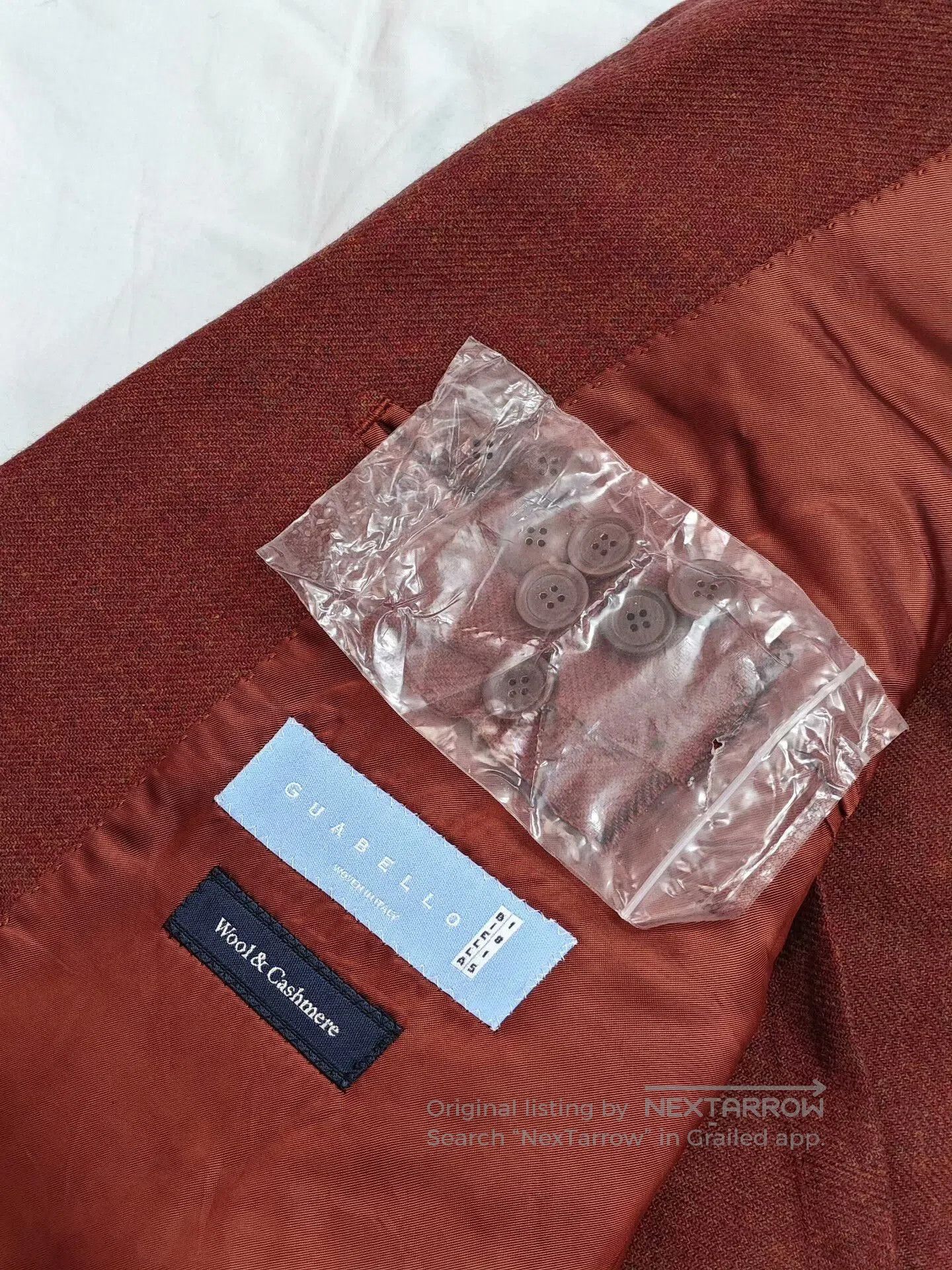 Tomorrowland Red Wool-Blend Italian Suit Jacket. Size US M / EU 48-50 / 2 - 7 Thumbnail