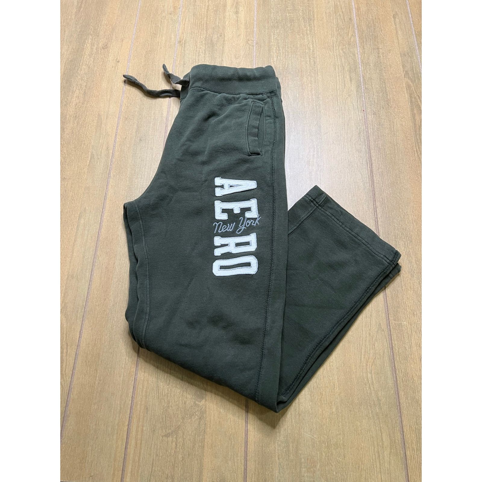 Aeropostale Aeropostale Sweat Pants unisex Sz Medium Green Y2K baggy Size US 32 / EU 48 - 10 Thumbnail
