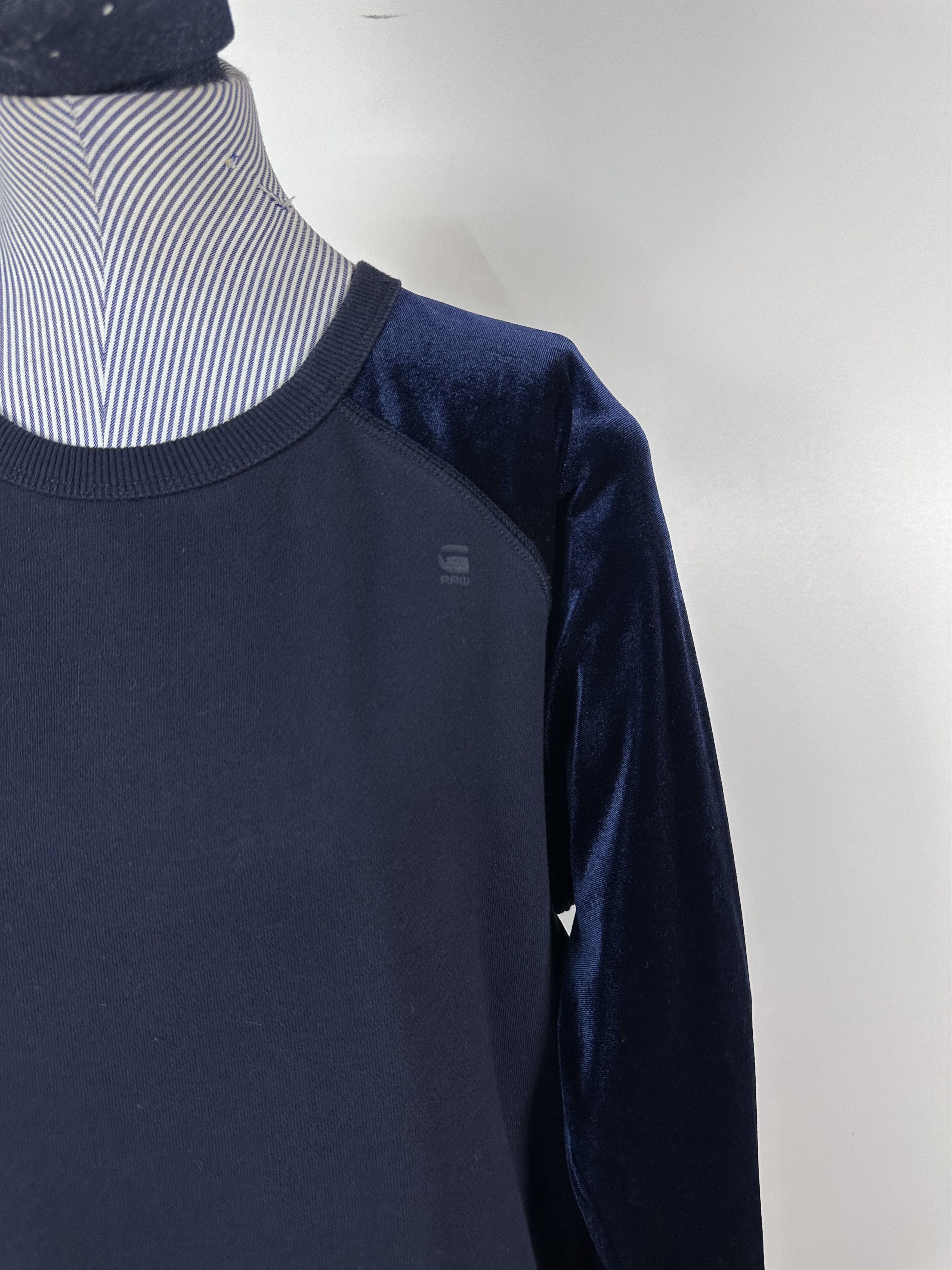 G-Star G-STAR RAW Sweatshirt Crewneck Jumper Blue Womens Size XL Size XL / US 12-14 / IT 48-50 - 4 Thumbnail