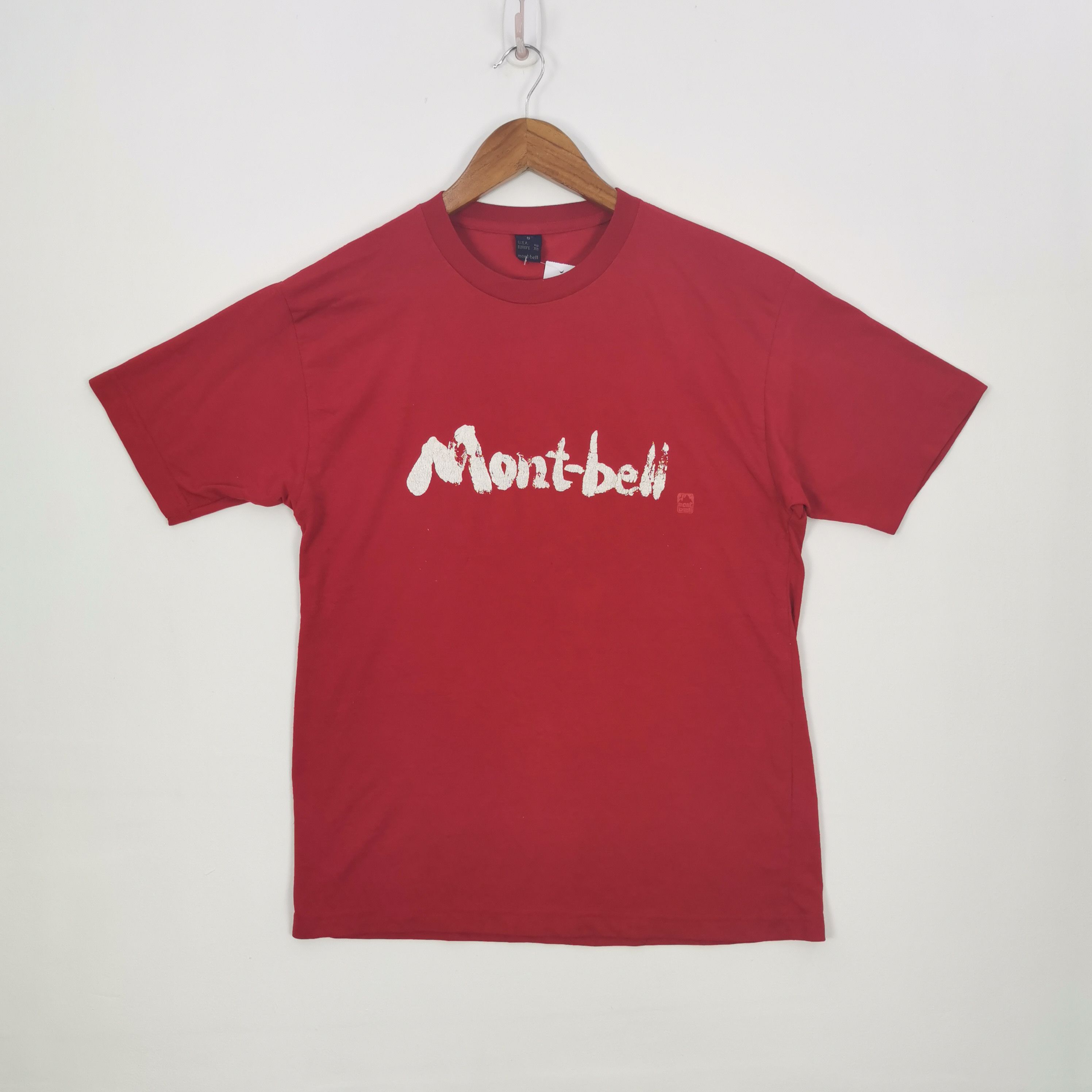 Montbell Vintage 90s Montbell T-Shirt Montbell Crewneck SOLD Size US S / EU 44-46 / 1 - 2 Thumbnail