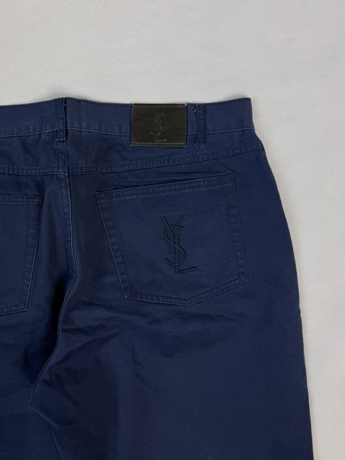 Yves Saint Laurent Yves Saint Laurent Big Logo YSL Pants 100% Cotton Size US 36 / EU 52 - 2 Thumbnail
