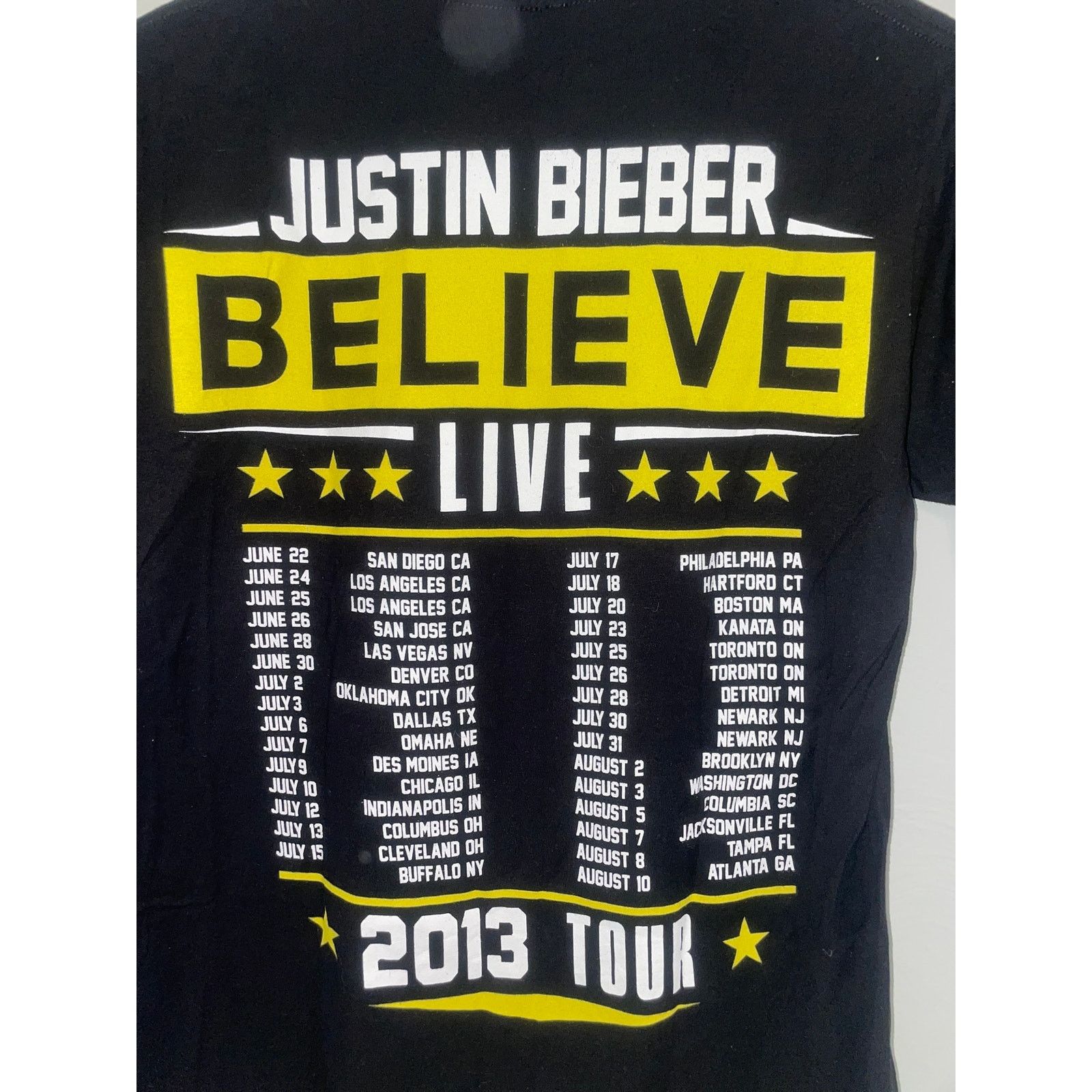 Justin Bieber Justin Bieber Shirt Believe Live Tour Concert Pop M Medium Size US M / EU 48-50 / 2 - 7 Thumbnail