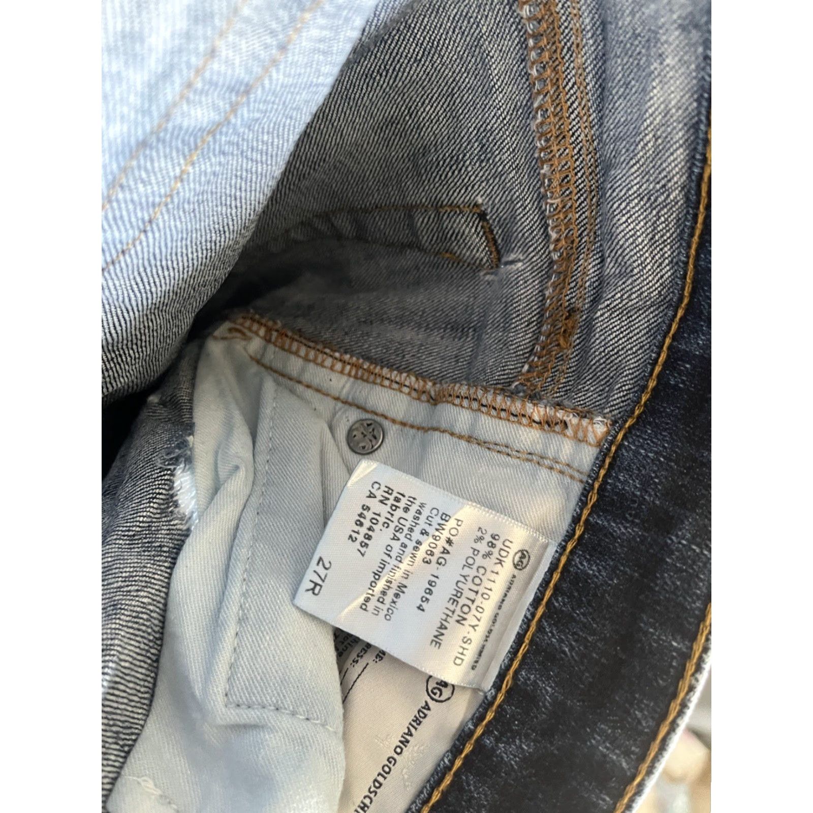 Vintage VINTAGE Adriano Goldschmied Jeans Womens 27 Skinny Straight Denim Pants City Preppy Blue 90s Womens Size 27" / US 4 / IT 40 - 5 Thumbnail