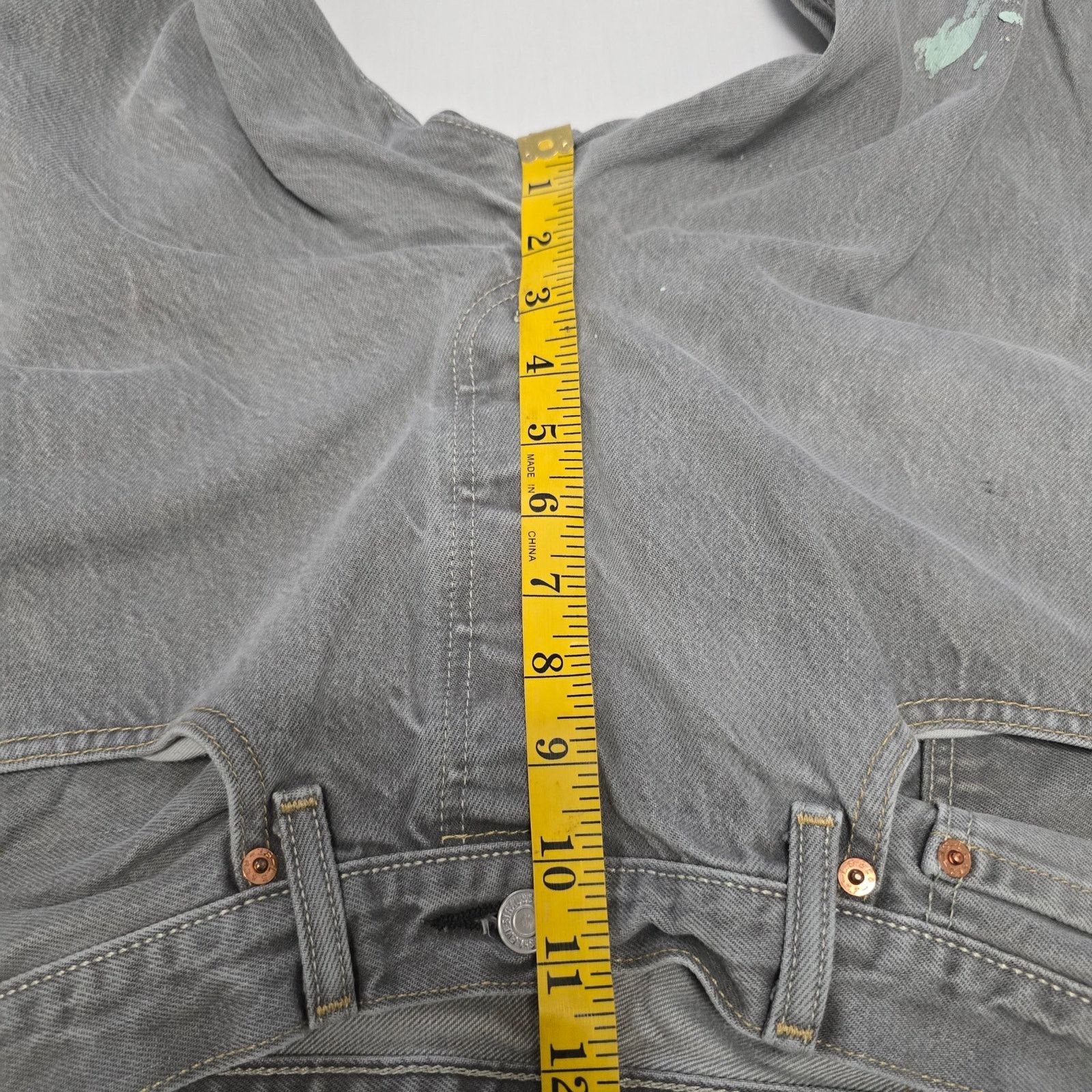 Levi's Levi's 501 Men's Gray Jeans 34x34 Distressed Vintage Style Size US 34 / EU 50 - 12 Thumbnail