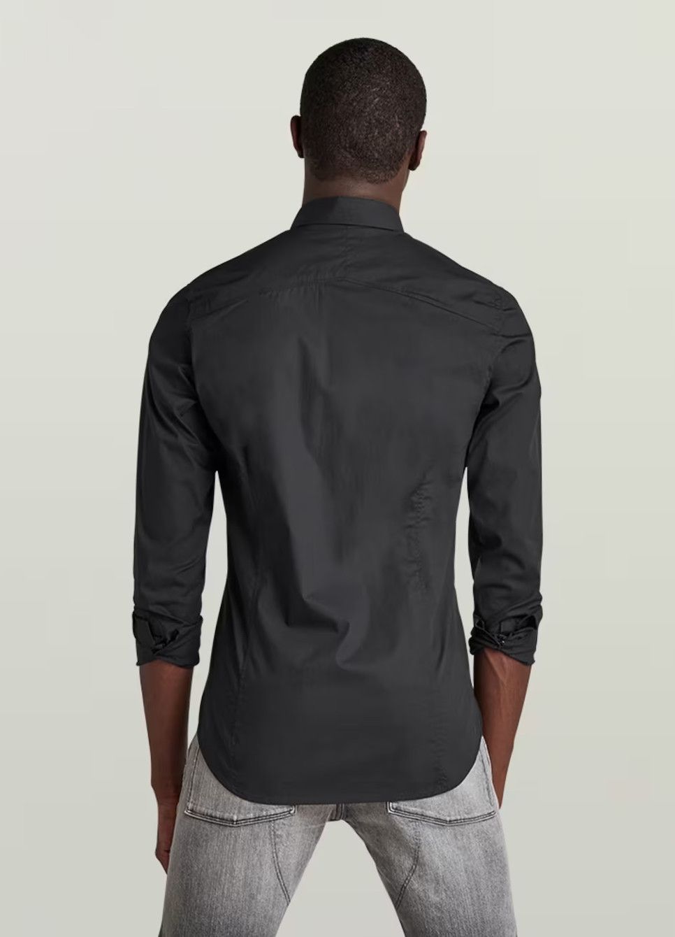 G-Star G-Star Raw Dressed Super Slim Black Stretch Cotton Shirt Size US XXL / EU 58 / 5 - 2 Thumbnail