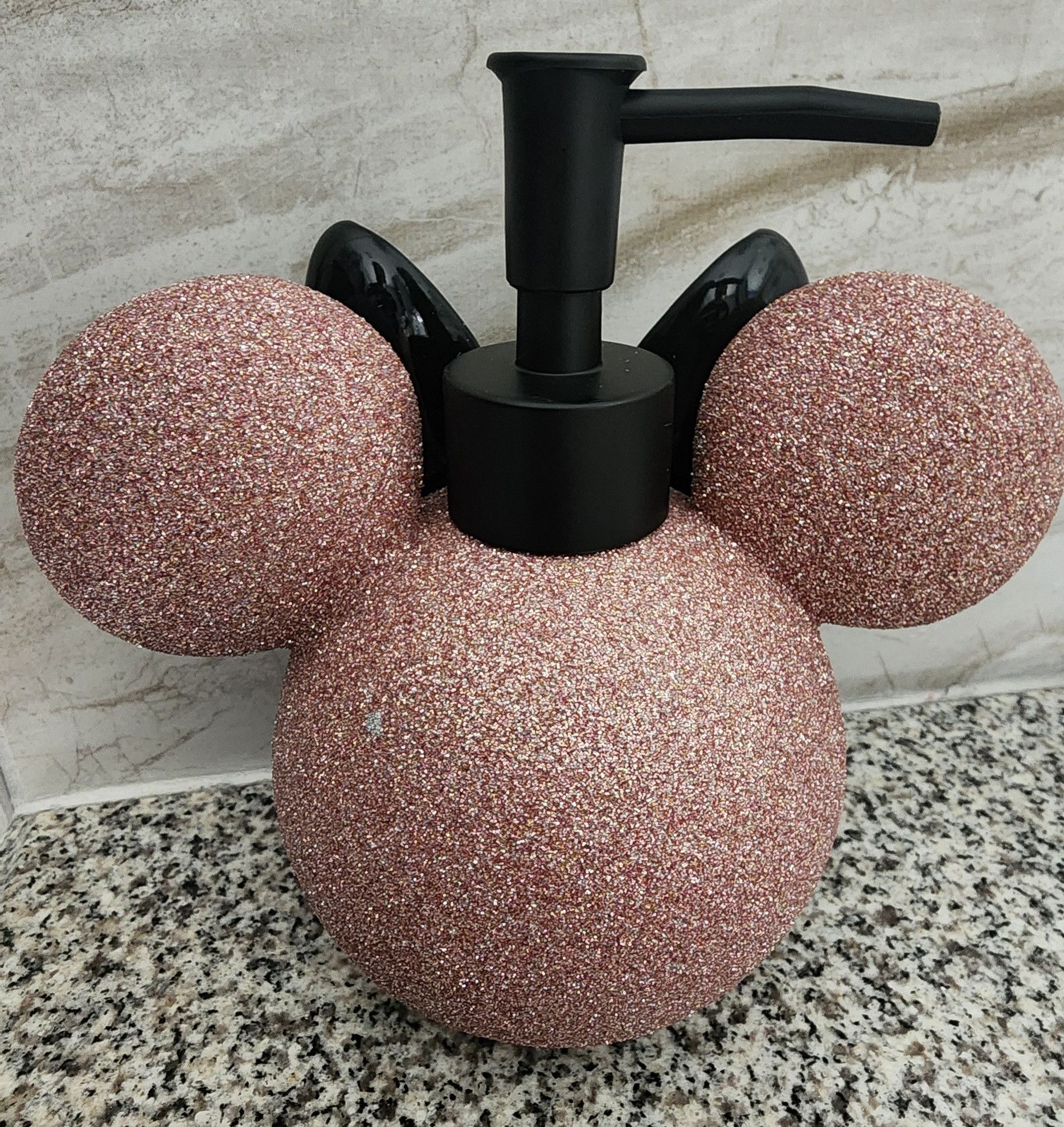 Disney NWT Disney Minnie Mouse Pink Glitter Pump Dispenser 6 Inch Size ONE SIZE - 3 Thumbnail