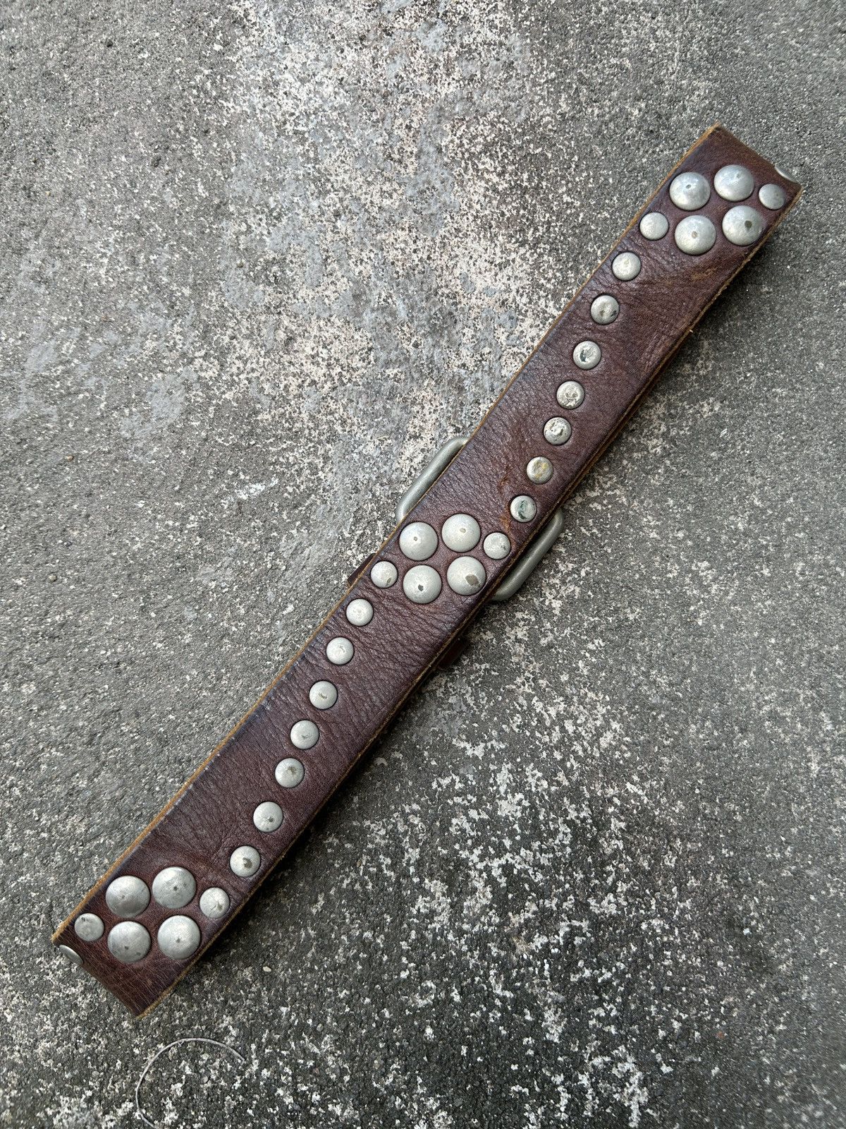 Vintage Vintage studded leather belt (Kapital Style) Size ONE SIZE - 2 Thumbnail