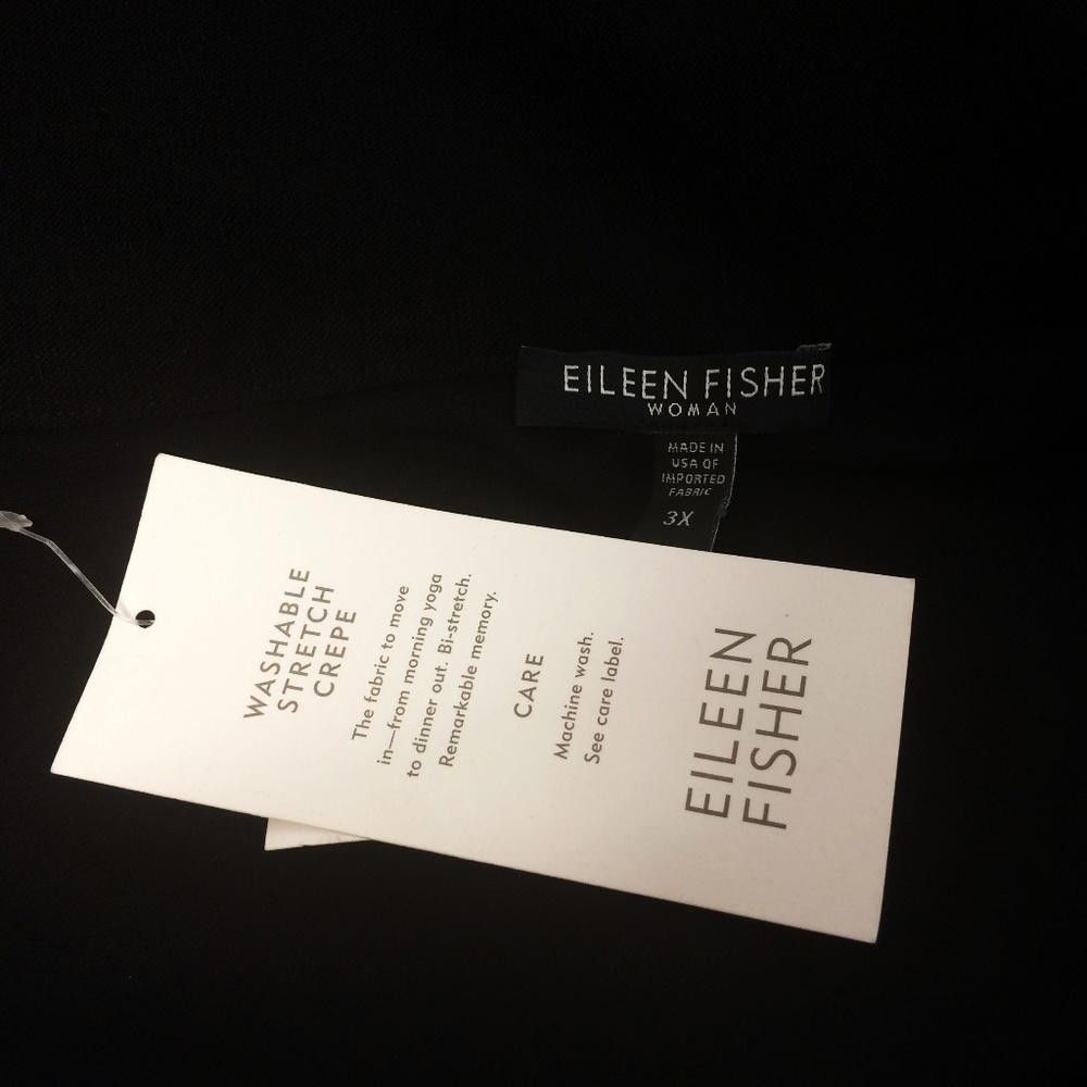 Eileen Fisher Eileen Fisher Black Fold Over Crepe Skirt Size 42" / US 20 - 4 Thumbnail