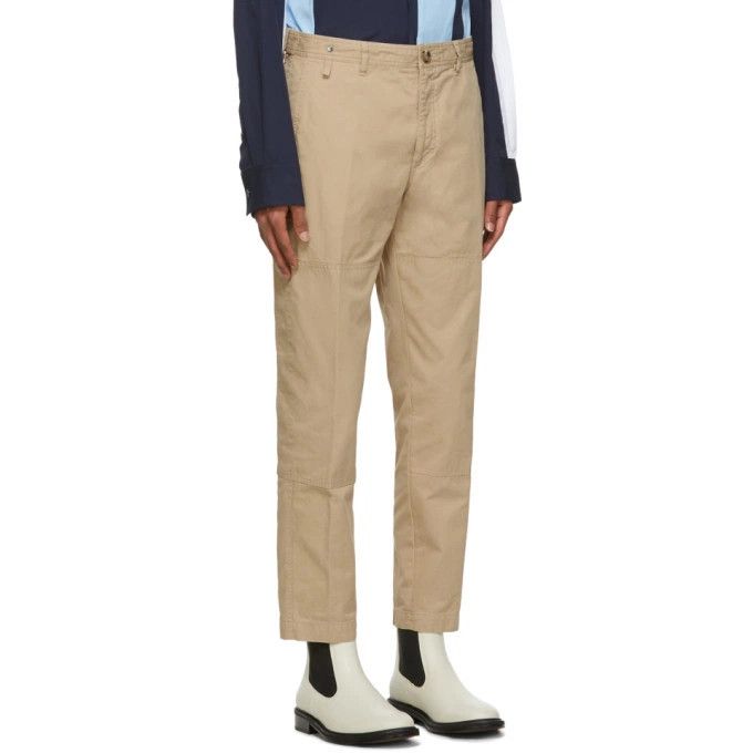 Lanvin o1y0125 Casual Pant in Beige Size US 34 / EU 50 - 2 Thumbnail