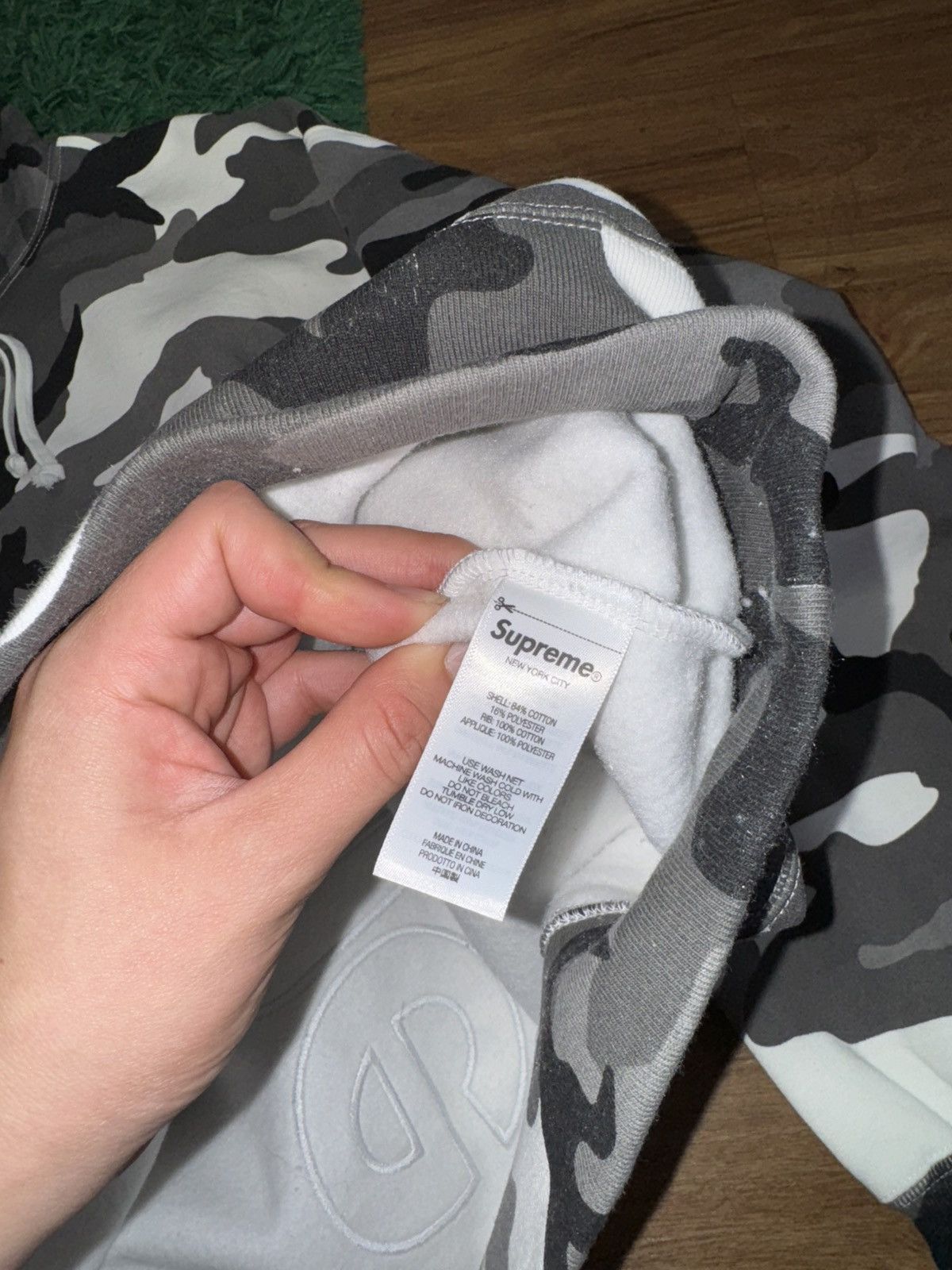 Supreme Supreme Appliqué Snow Camo Hoodie 26 Size US XL / EU 56 / 4 - 8 Thumbnail