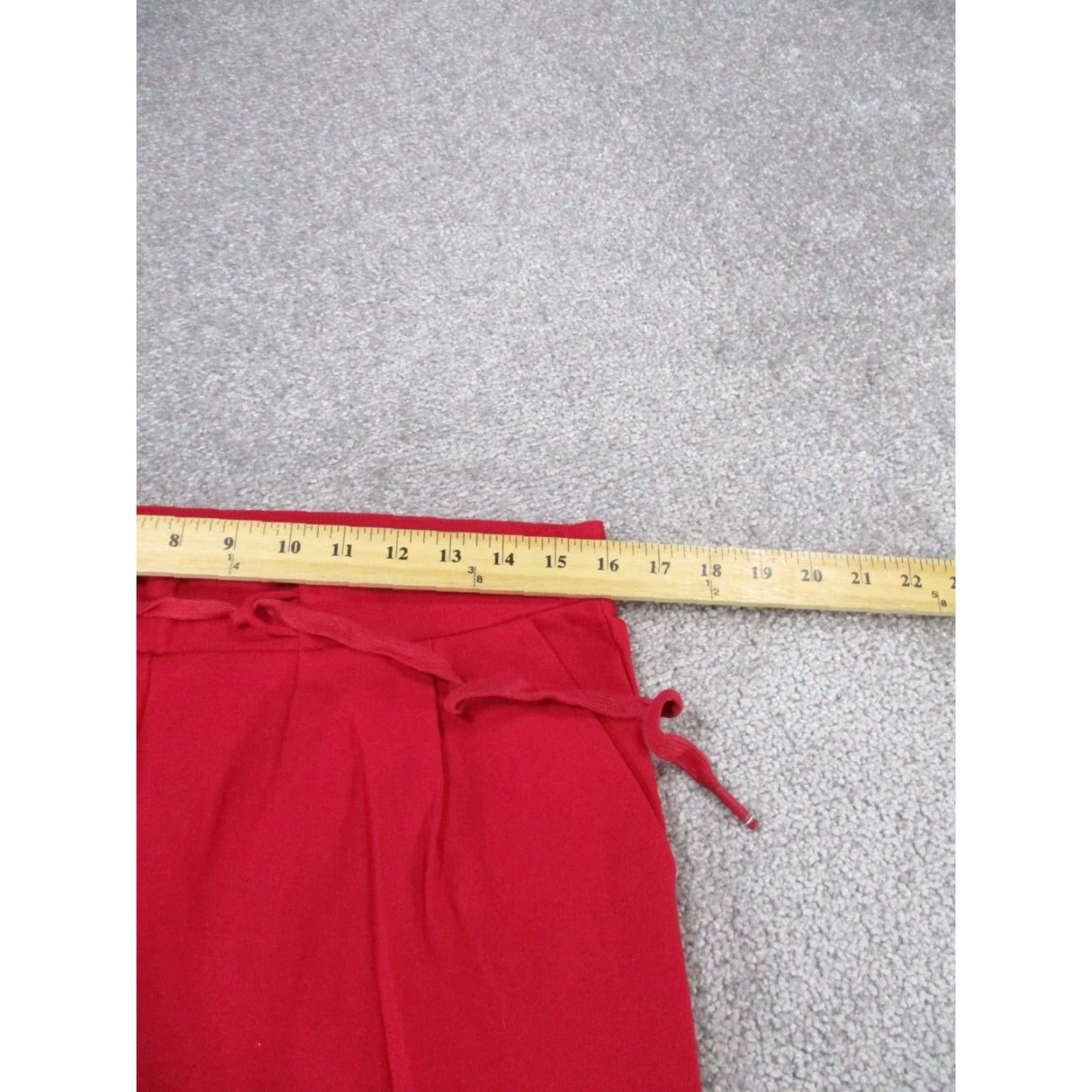 Vintage VINTAGE Betabrand Women's Pants Long Tapered Dress Pants Red Ponte Pleated Size L Tall Size 36" / US 14 / IT 50 - 6 Thumbnail