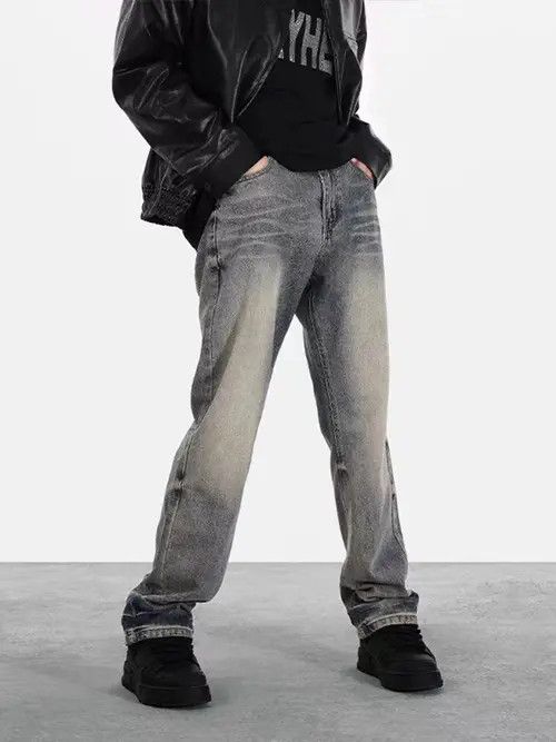 VIBE High street washed distressed micro-flared jeans Size US 32 / EU 48 - 3 Thumbnail