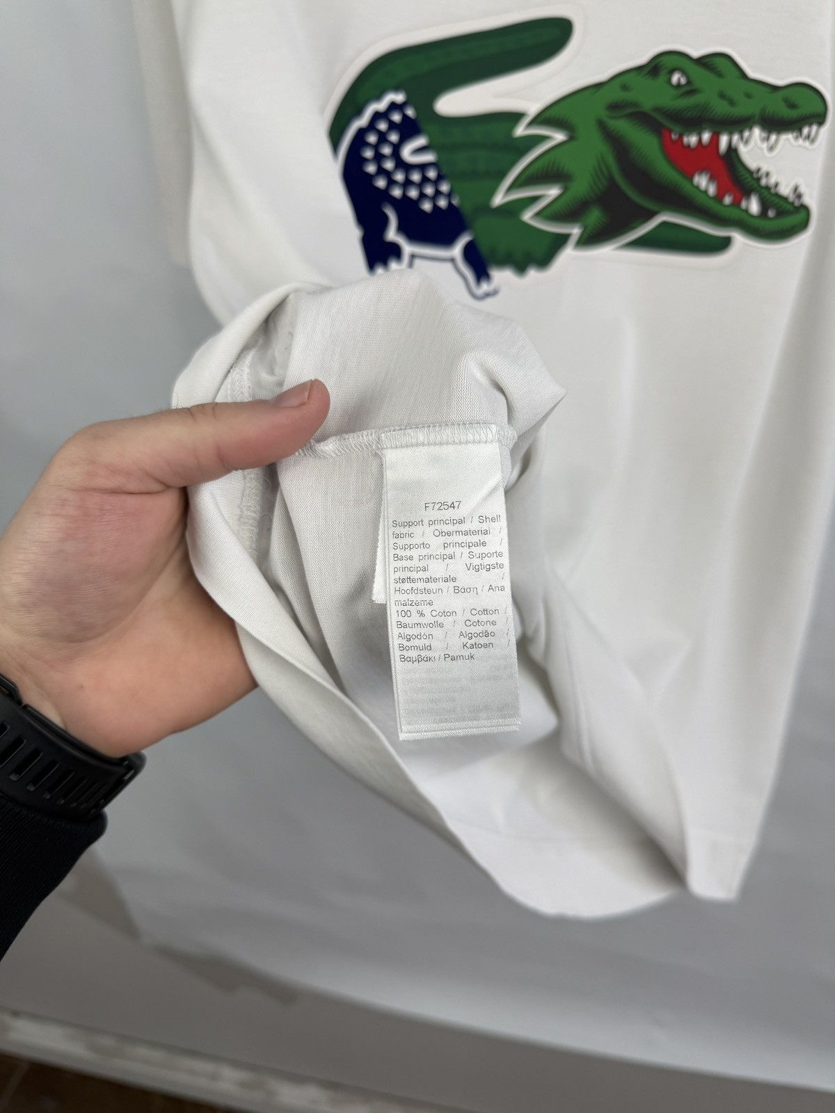 Lacoste 🇫🇷 Lacoste Relaxed Fit T-Shirt Made in France Rare Size US L / EU 52-54 / 3 - 12 Thumbnail