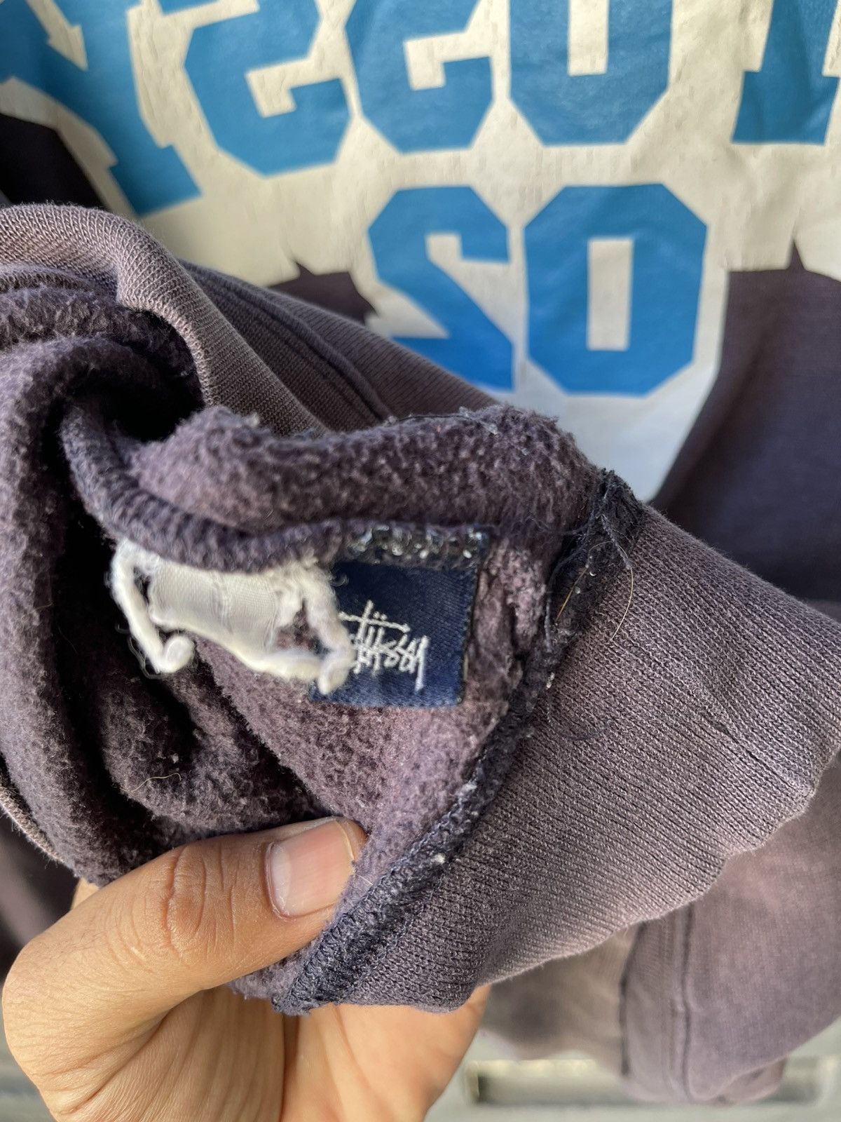 Stussy × Vintage Stussy Distressed Hoodies Rare📸 Size US S / EU 44-46 / 1 - 5 Thumbnail