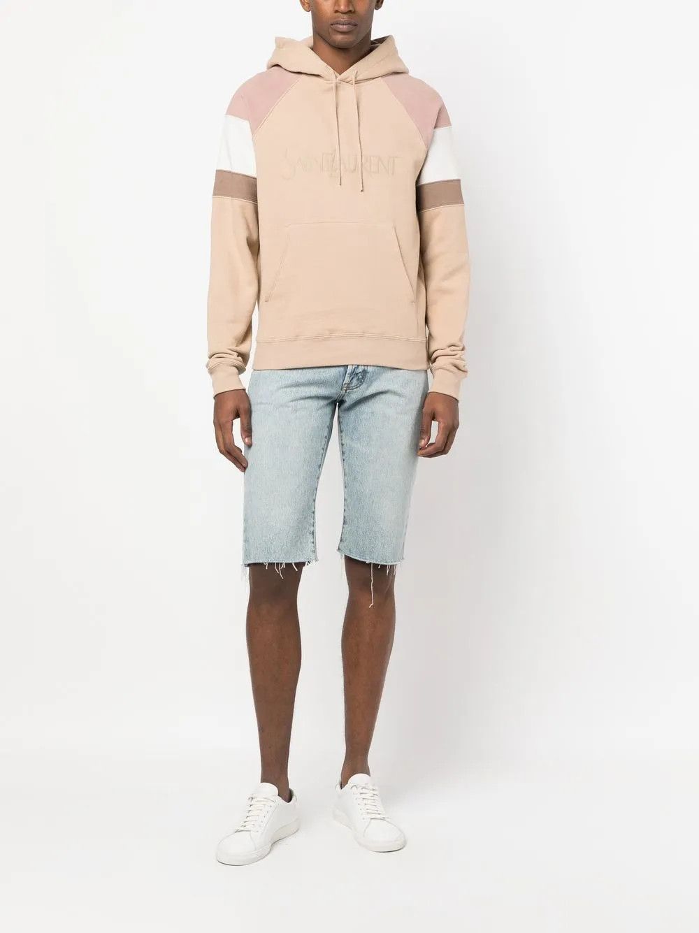 Saint Laurent Paris o1y0325 Logo Hoodie in Multicolor Size US S / EU 44-46 / 1 - 5 Thumbnail