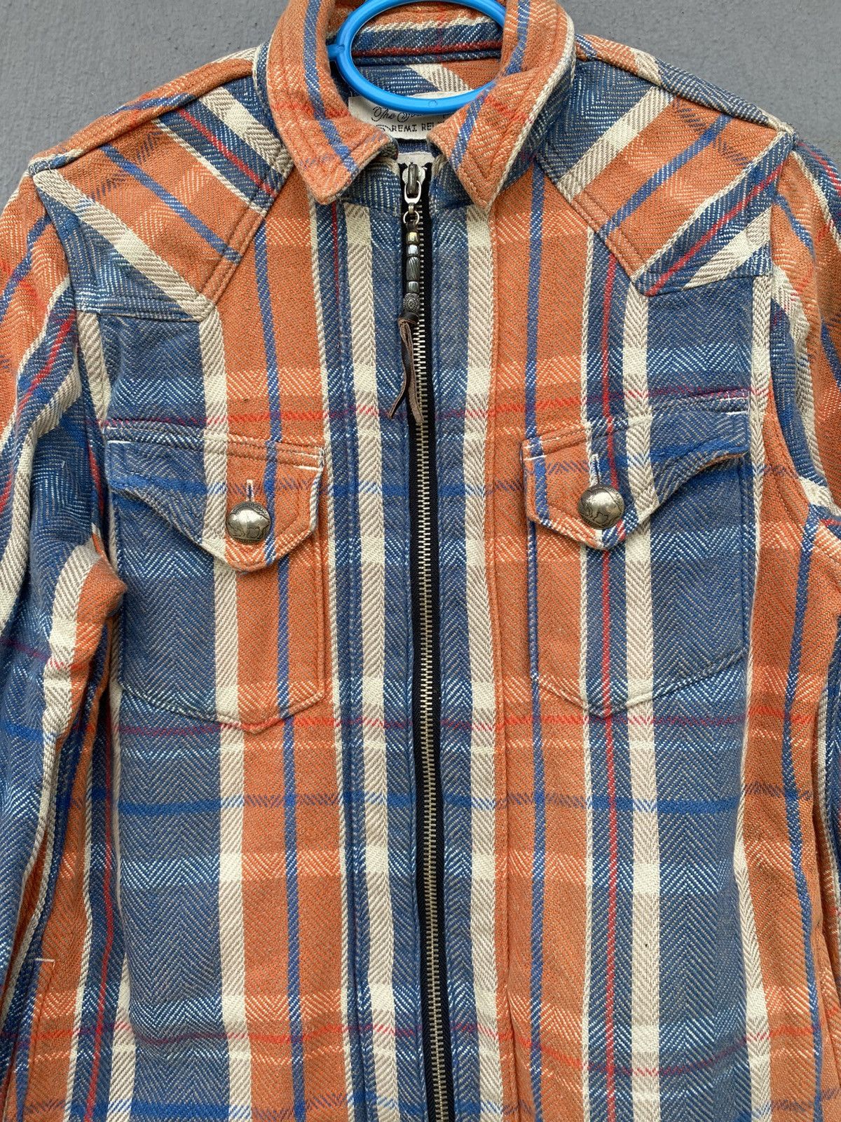 Remi Relief REMI RELIEF FLANNEL PLAID WESTERN JACKET STYLE Size S / US 4 / IT 40 - 1 Thumbnail
