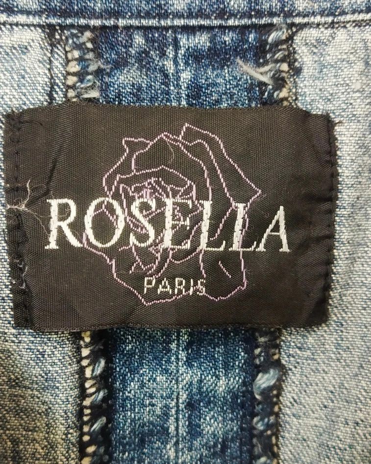 Japanese Brand Rosella Paris Tailored Denim Jacket with Patterned Lining Size M / US 6-8 / IT 42-44 - 6 Thumbnail