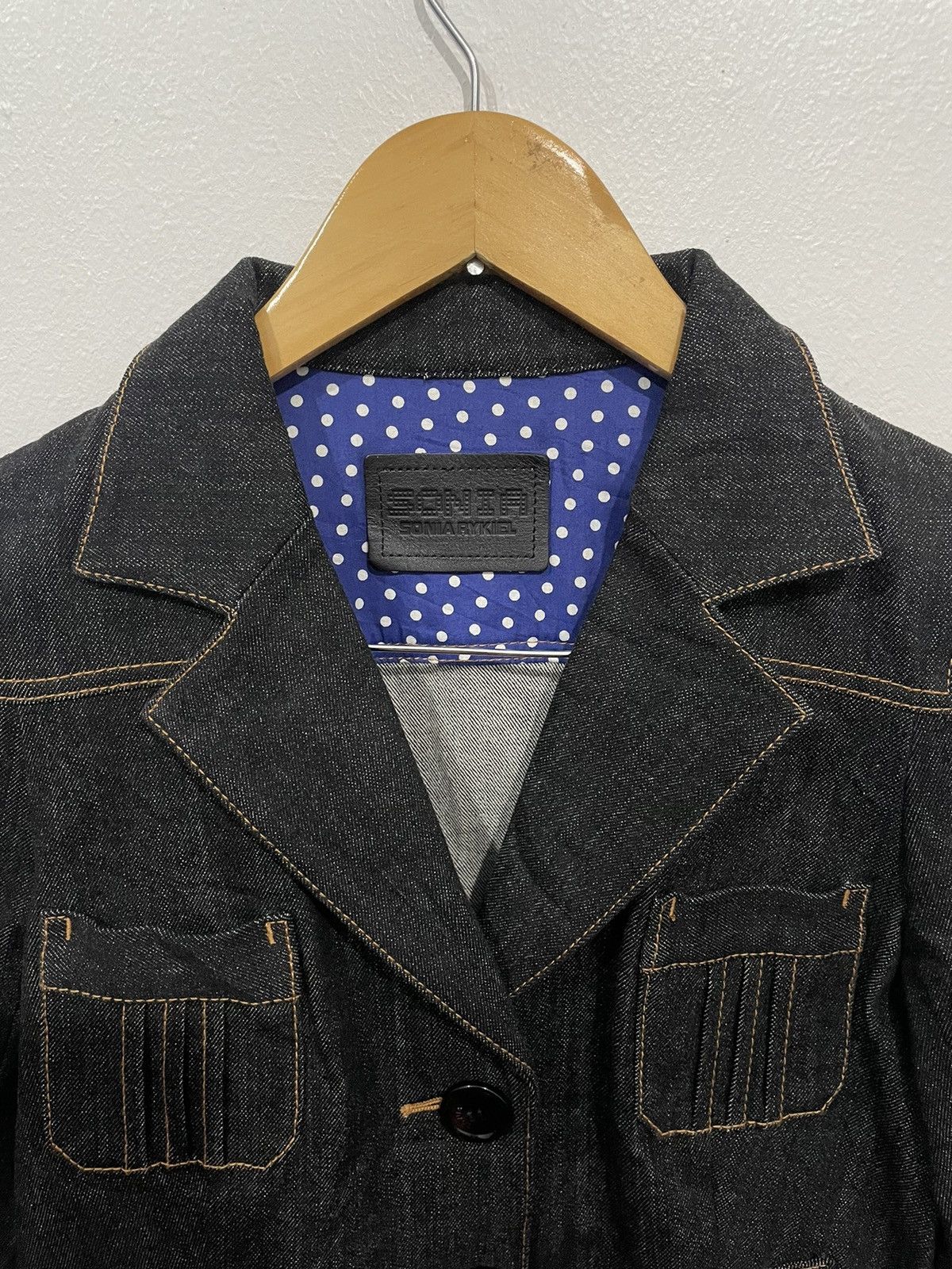 Sonia Rykiel SONIA RYKIEL INDIGO DENIM JACKET Size M / US 6-8 / IT 42-44 - 3 Thumbnail