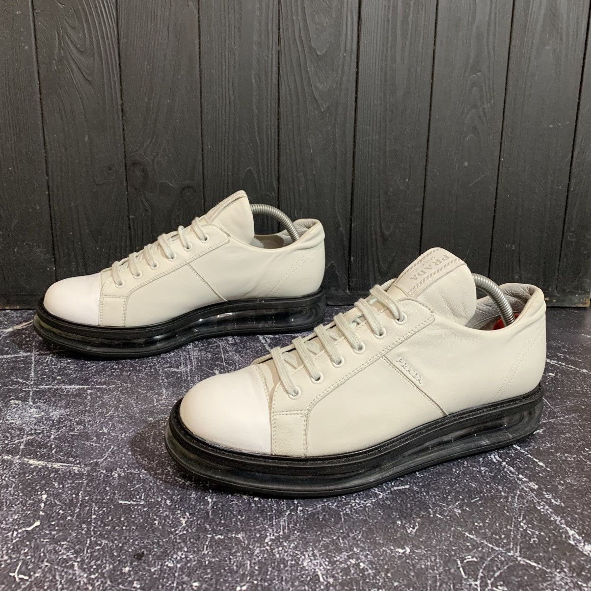 Prada Prada Women’s Leather Sneakers Size 40, 26 cm Size US 10 / IT 40 - 5 Thumbnail