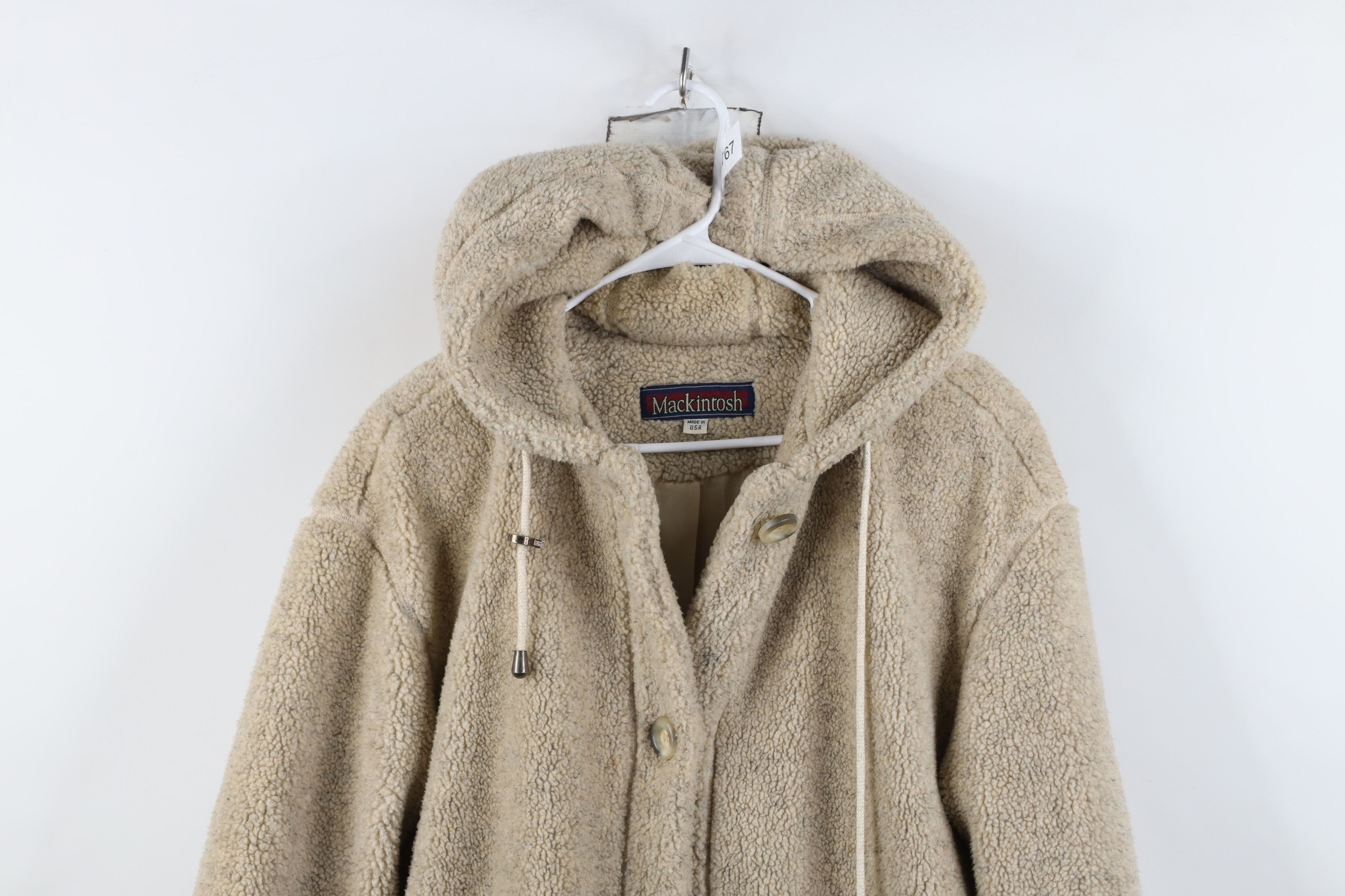 Vintage Vintage 90s Streetwear Pile Fleece Hooded Parka Jacket USA Size M / US 6-8 / IT 42-44 - 2 Thumbnail
