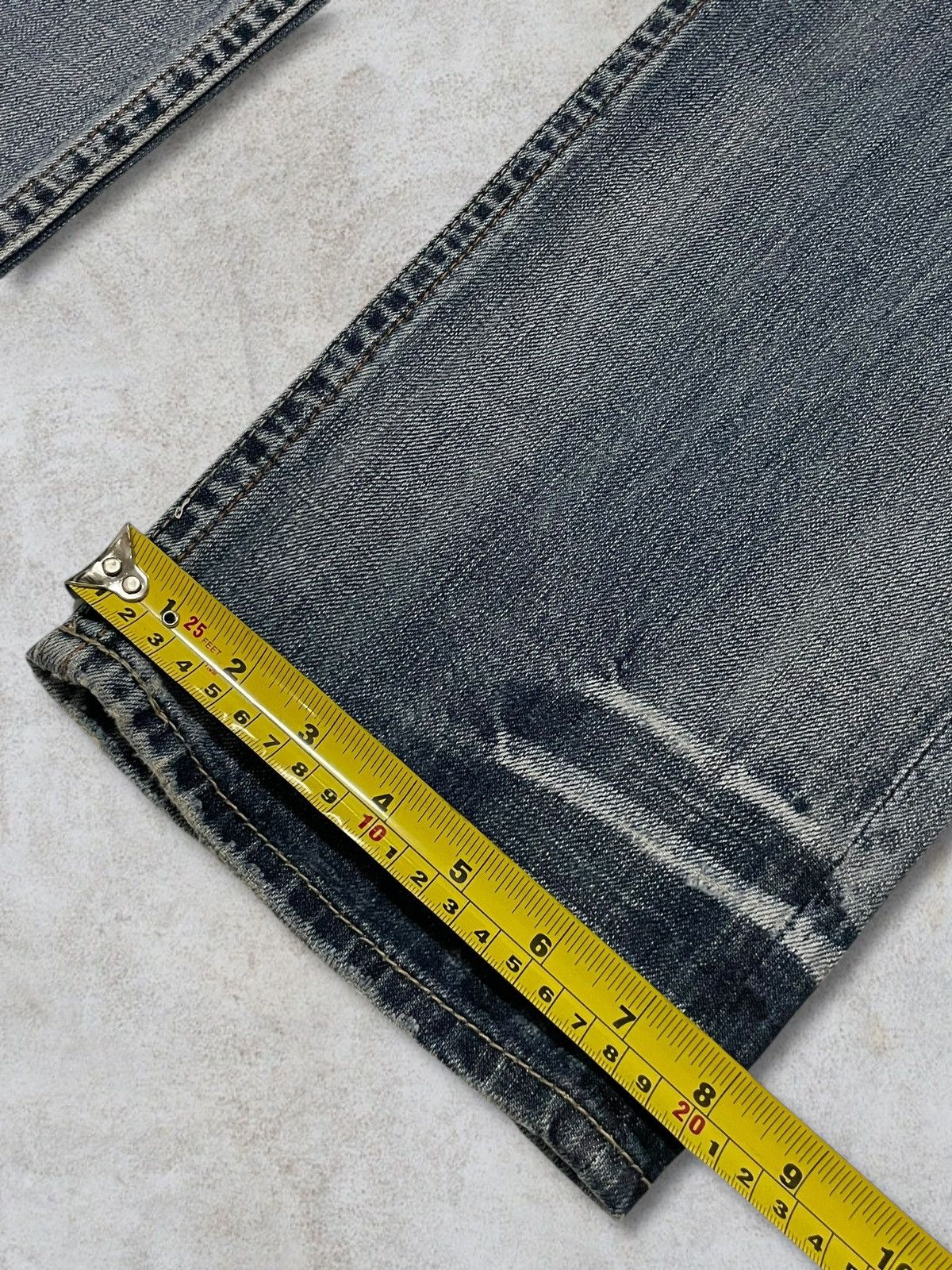Undercover Vintage Japanese Whisker Wash Buckle Back Ripped Loose Jeans Size US 32 / EU 48 - 18 Thumbnail