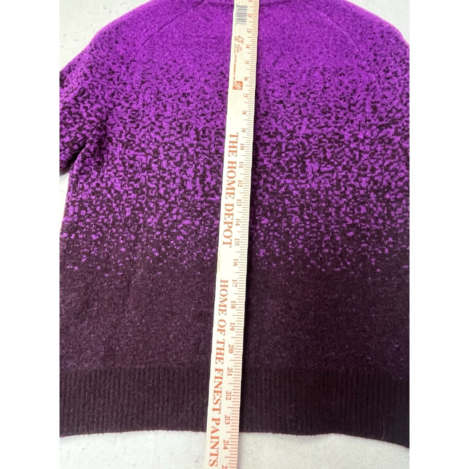 Athleta Athleta Womens Wool Blend Hawthorn Textured Jacquard Crew Sweater XS Purple Pullover Knit Casual Womens Size XS / US 0-2 / IT 36-38 - 4 Thumbnail
