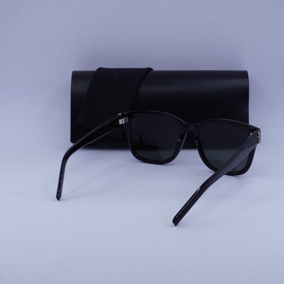 Saint Laurent Paris Saint Laurent SLM68 001 Sunglasses Black Square Frame Size ONE SIZE - 10 Thumbnail