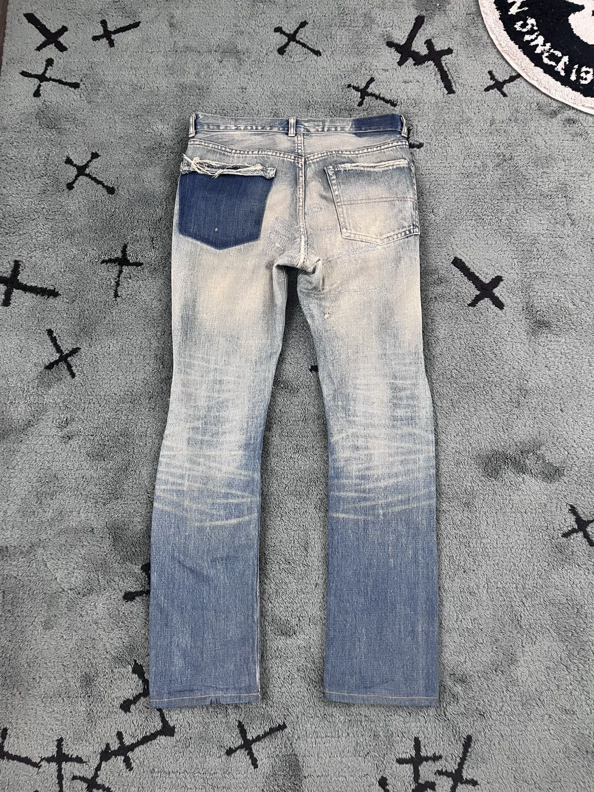 Undercover Undercover AW04 Red Yarn Denim Size US 31 - 3 Thumbnail