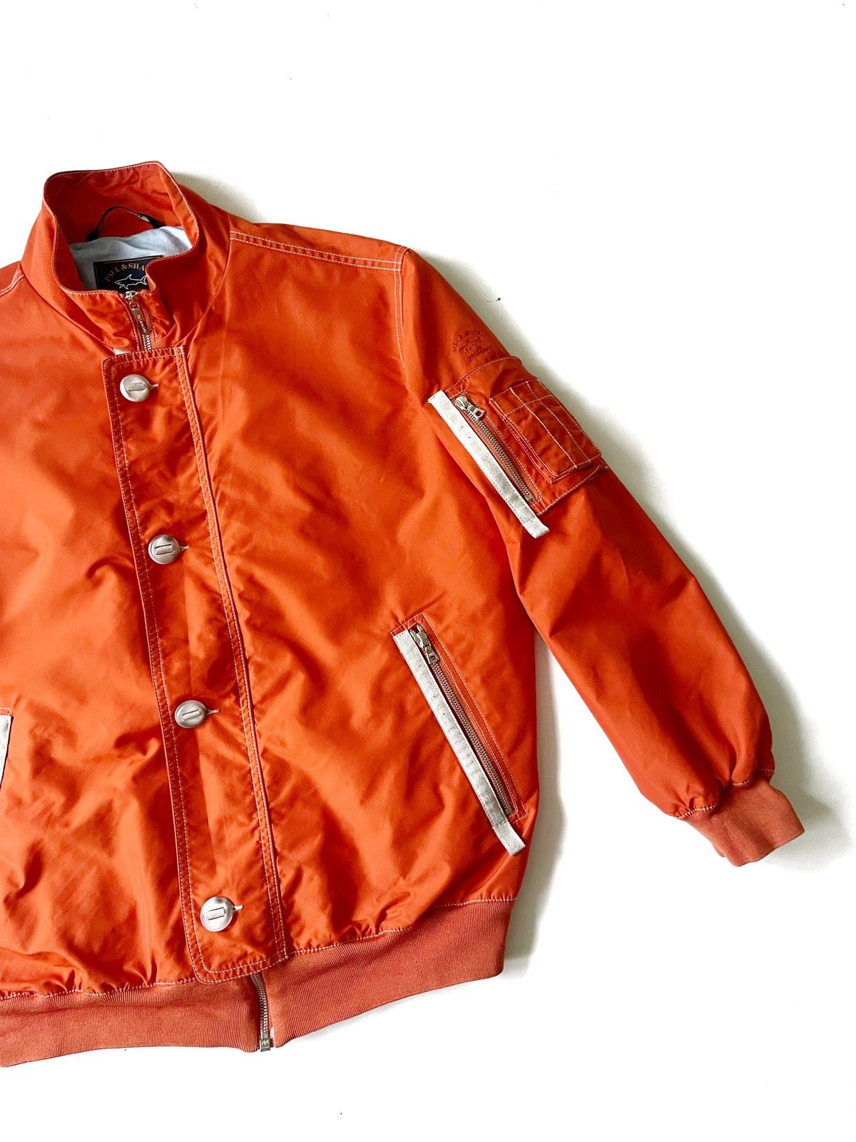 Paul & Shark Paul & Shark Orange Nylon Men Bomber Jacket Size M Size US M / EU 48-50 / 2 - 3 Thumbnail