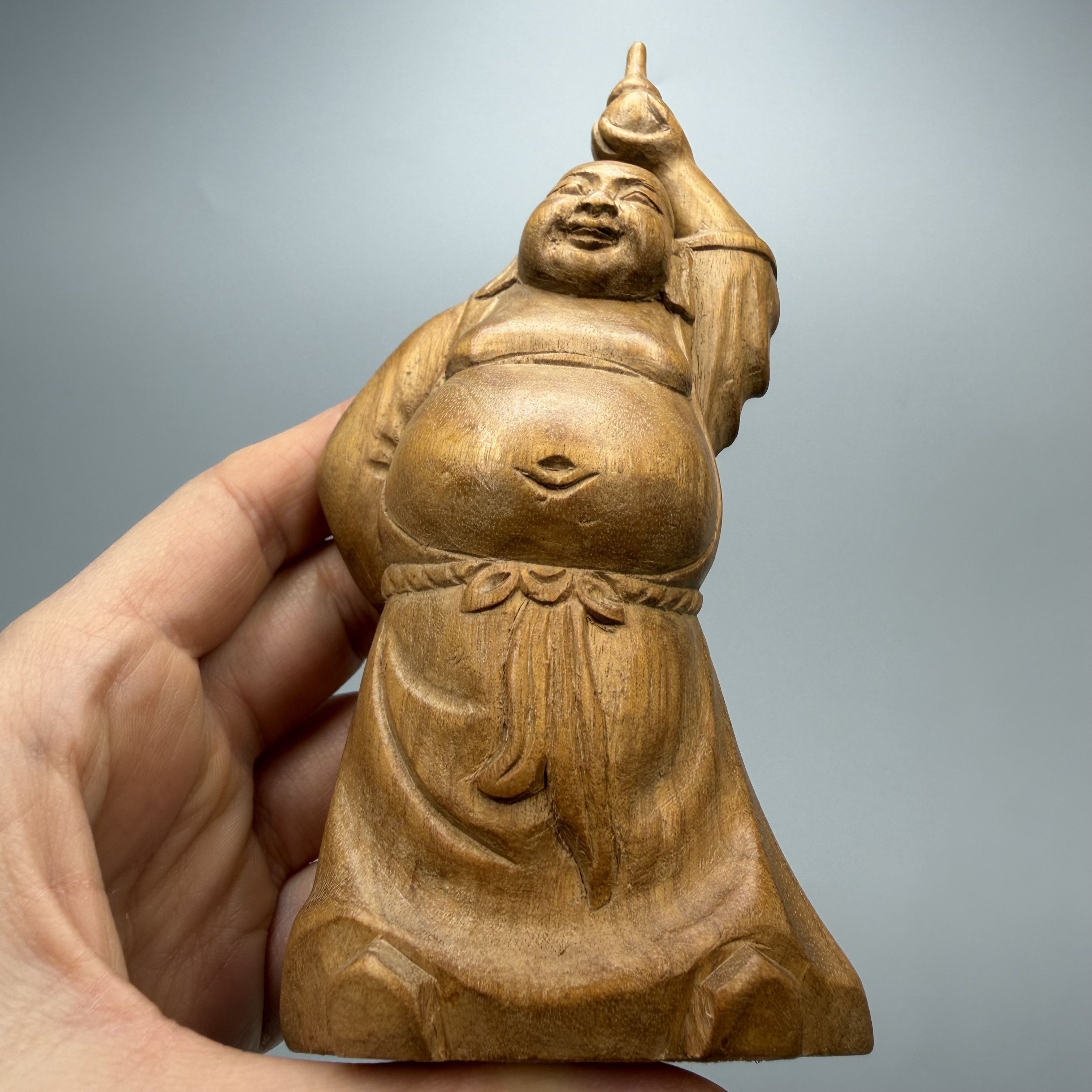 Vintage Vintage Laughing Buddha Hotei Figurine Symbol of Happiness Size ONE SIZE - 4 Thumbnail