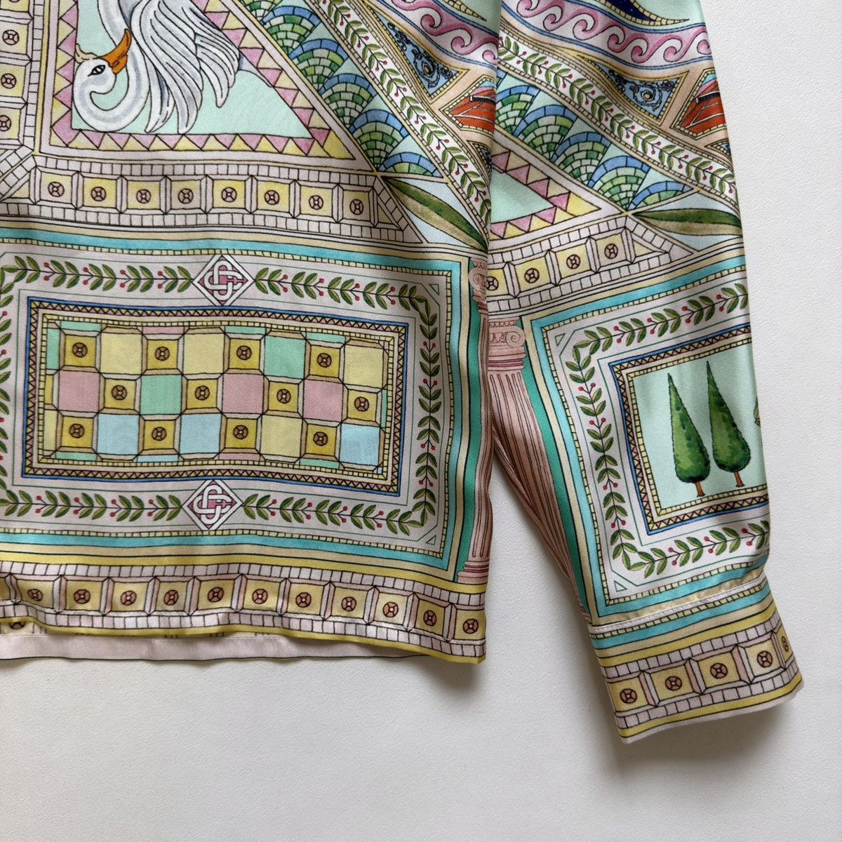Casablanca ‘Le Labyrinthe’ Patterned Pastel Silk Shirt Size US M / EU 48-50 / 2 - 10 Thumbnail