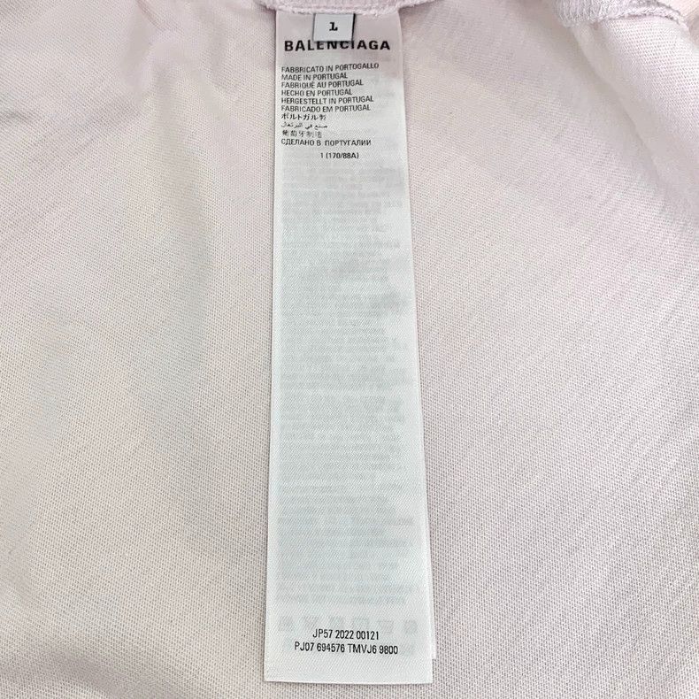 Other Balenciaga White logo crewneck cotton short sleeve T-shirt Size US L / EU 52-54 / 3 - 6 Thumbnail