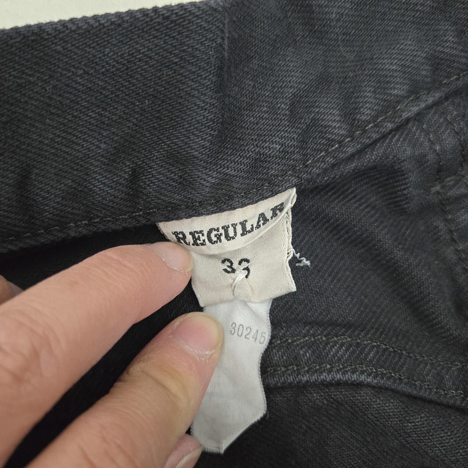 Replay Replay Jeans Men's 33 Black Dark Denim Straight Leg Vintage Size US 33 - 7 Thumbnail