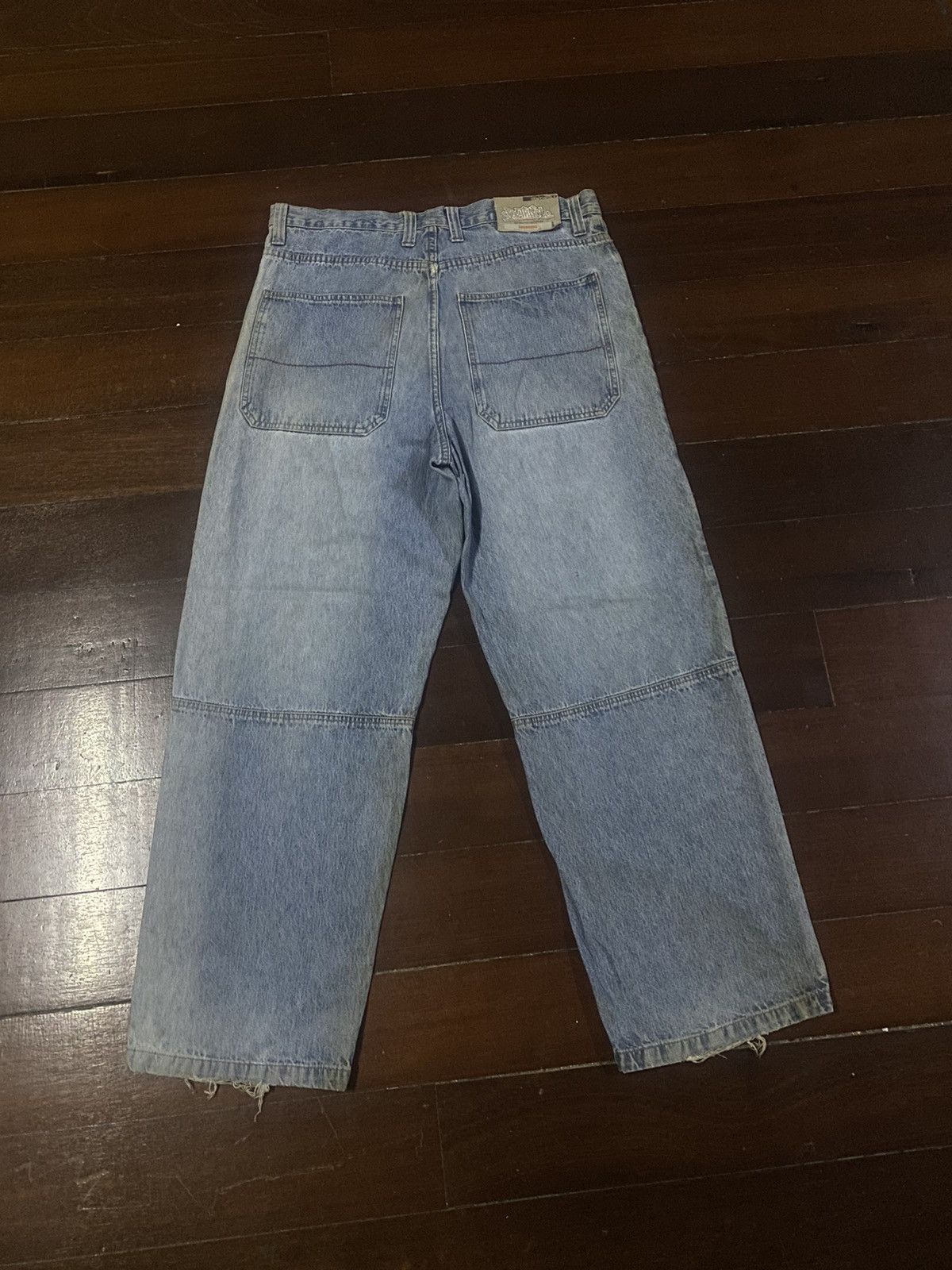 Anchor Blue × Southpole Fire vintage southpole wideleg baggy distressed mud wash Size US 34 / EU 50 - 10 Thumbnail