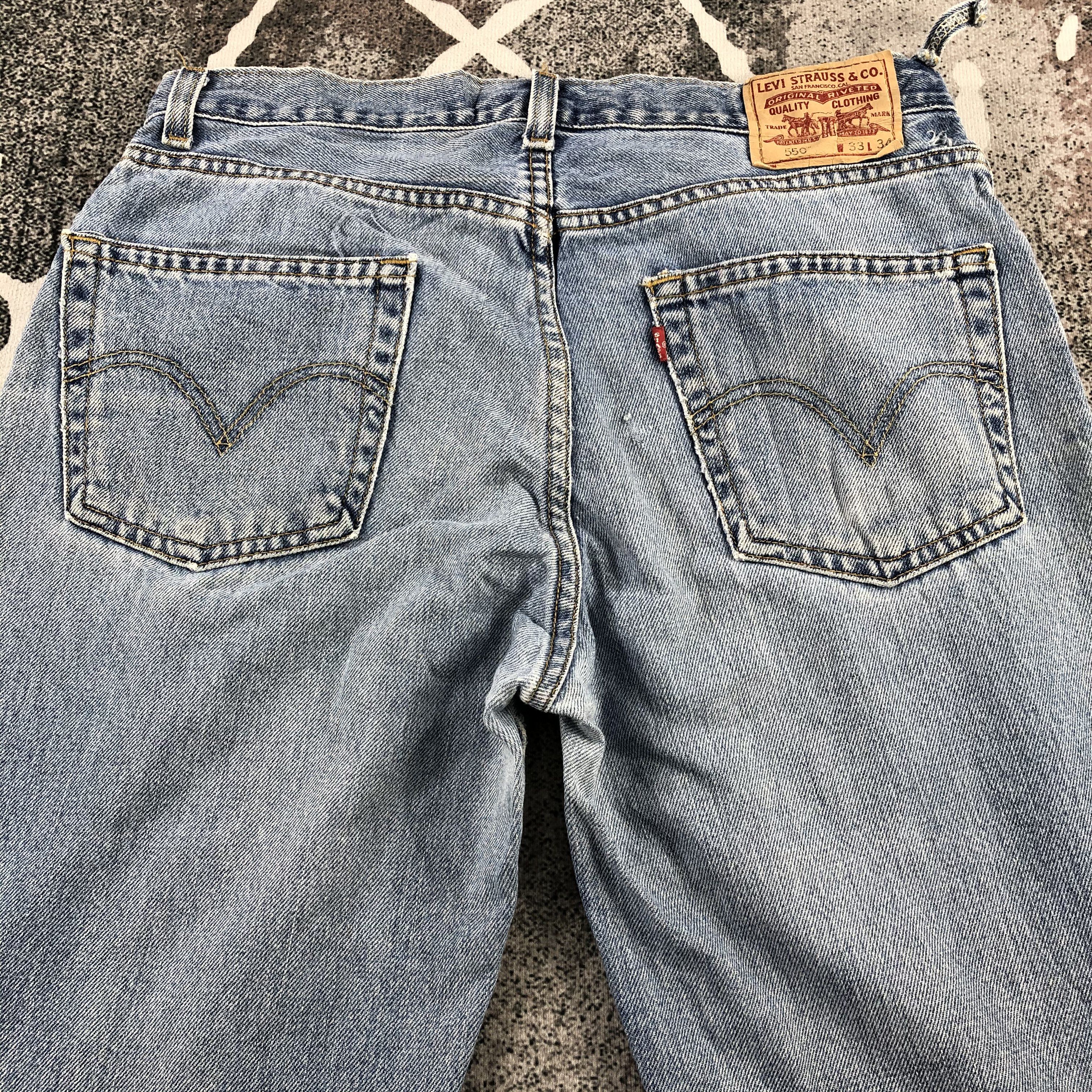 Levi's Vintage Levi's 550 Jeans Relaxed Fit Denim KJ1045 Size US 35 - 4 Thumbnail