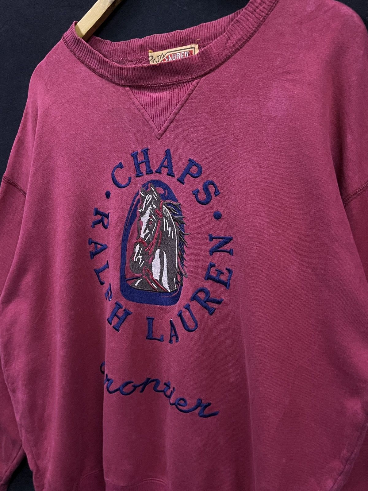 Chaps Ralph Lauren VINTAGE 90s CHAPS RALPH LAUREN FRONTIER SWEATSHIRT Size US L / EU 52-54 / 3 - 3 Thumbnail