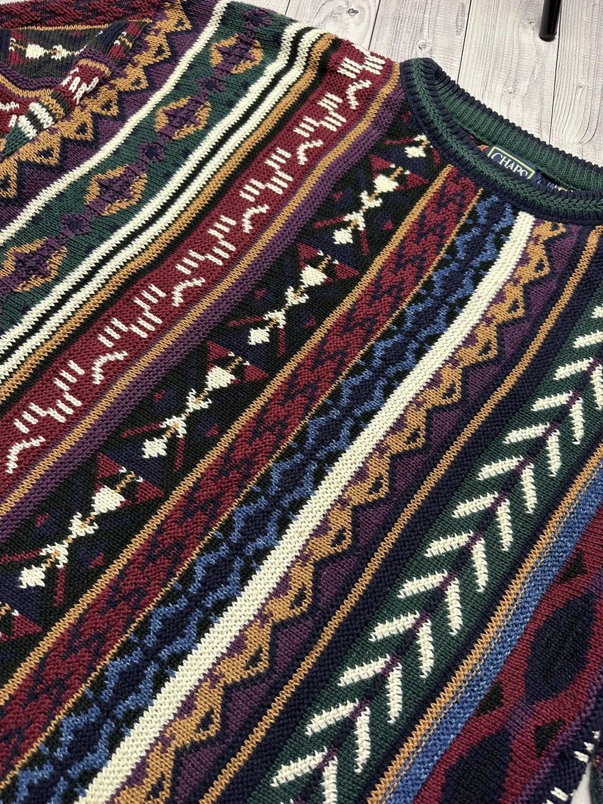 Chaps Ralph Lauren Vintage Sweater Chaps Ralph Lauren Coogi rare knitted Size US L / EU 52-54 / 3 - 3 Thumbnail