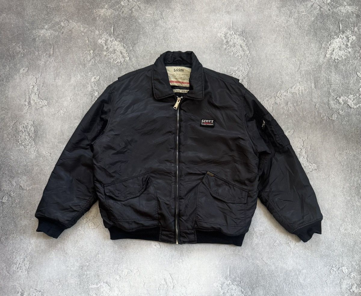 Schott Scott XL/size MA-2 M2 Military Flight pilot bomber jacket Size US XL / EU 56 / 4 - 10 Thumbnail