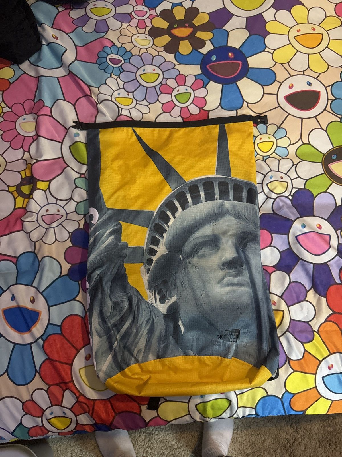 image of Supreme X Northface Waterproof Backpack in Yellow, Men's