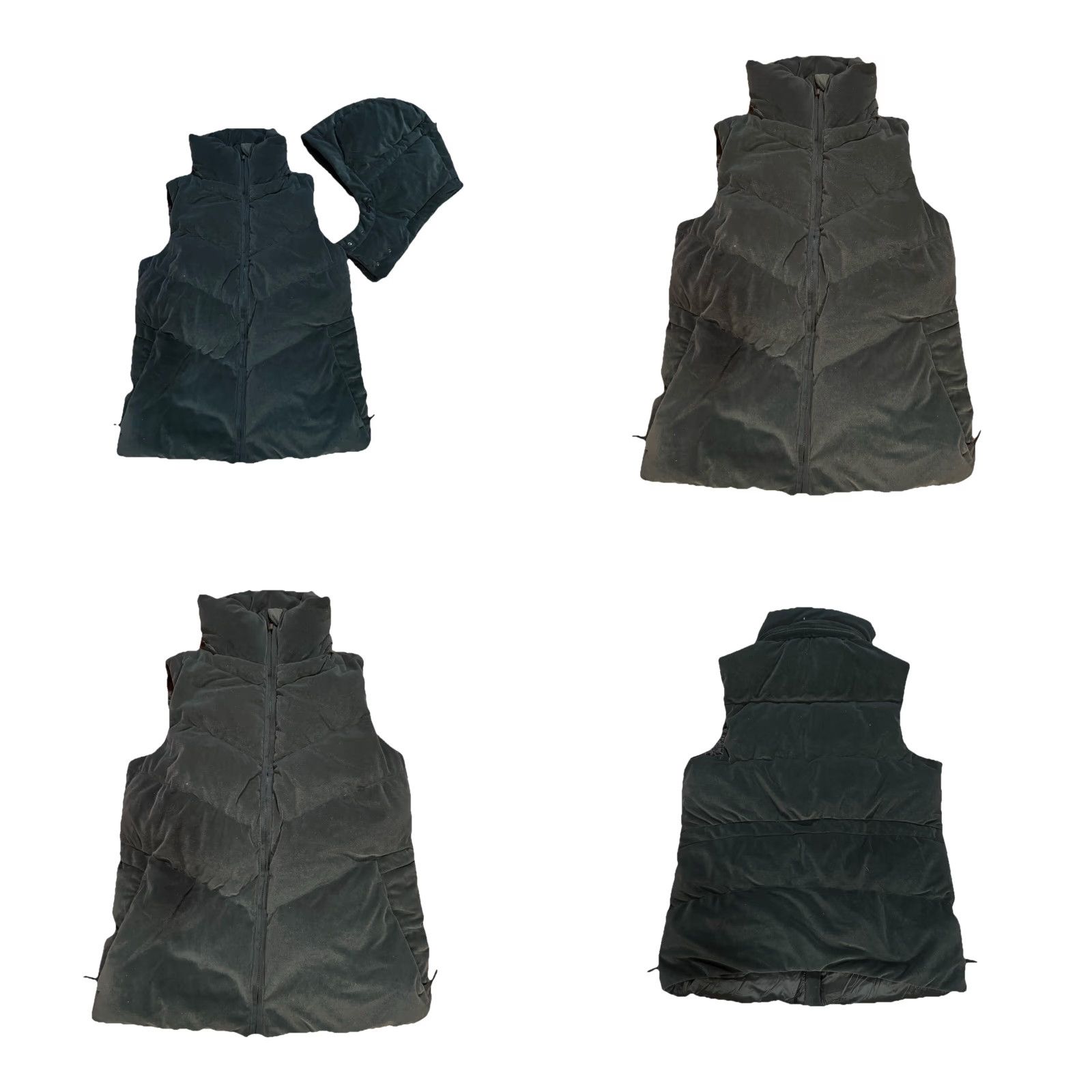 Athleta Athleta Lofty Velvet Down Vest Green XXS Vest Womens Regular Size XXS Size M / US 6-8 / IT 42-44 - 8 Thumbnail
