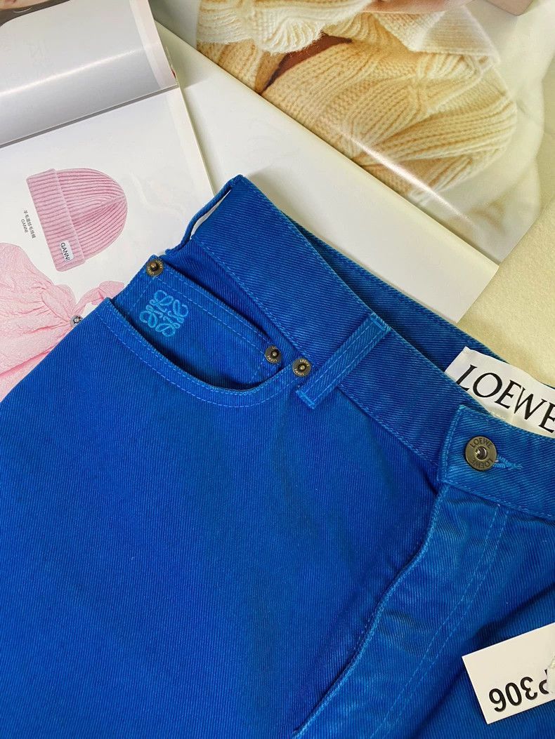 Loewe Loewe Irregular Solid Color Denim Pants Size US 36 / EU 52 - 4 Thumbnail