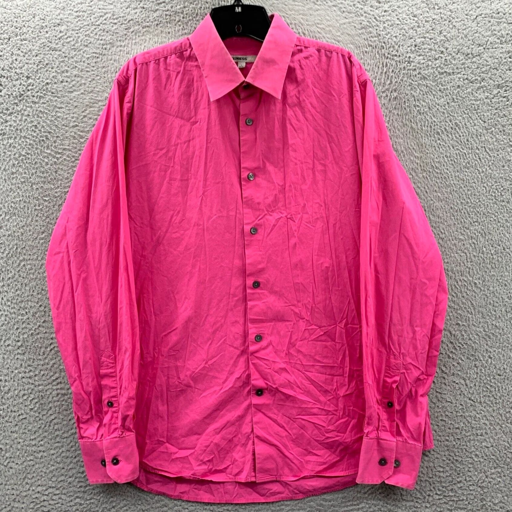 Express Express Womens Long Sleeve Shirt Pink Large | Grailed