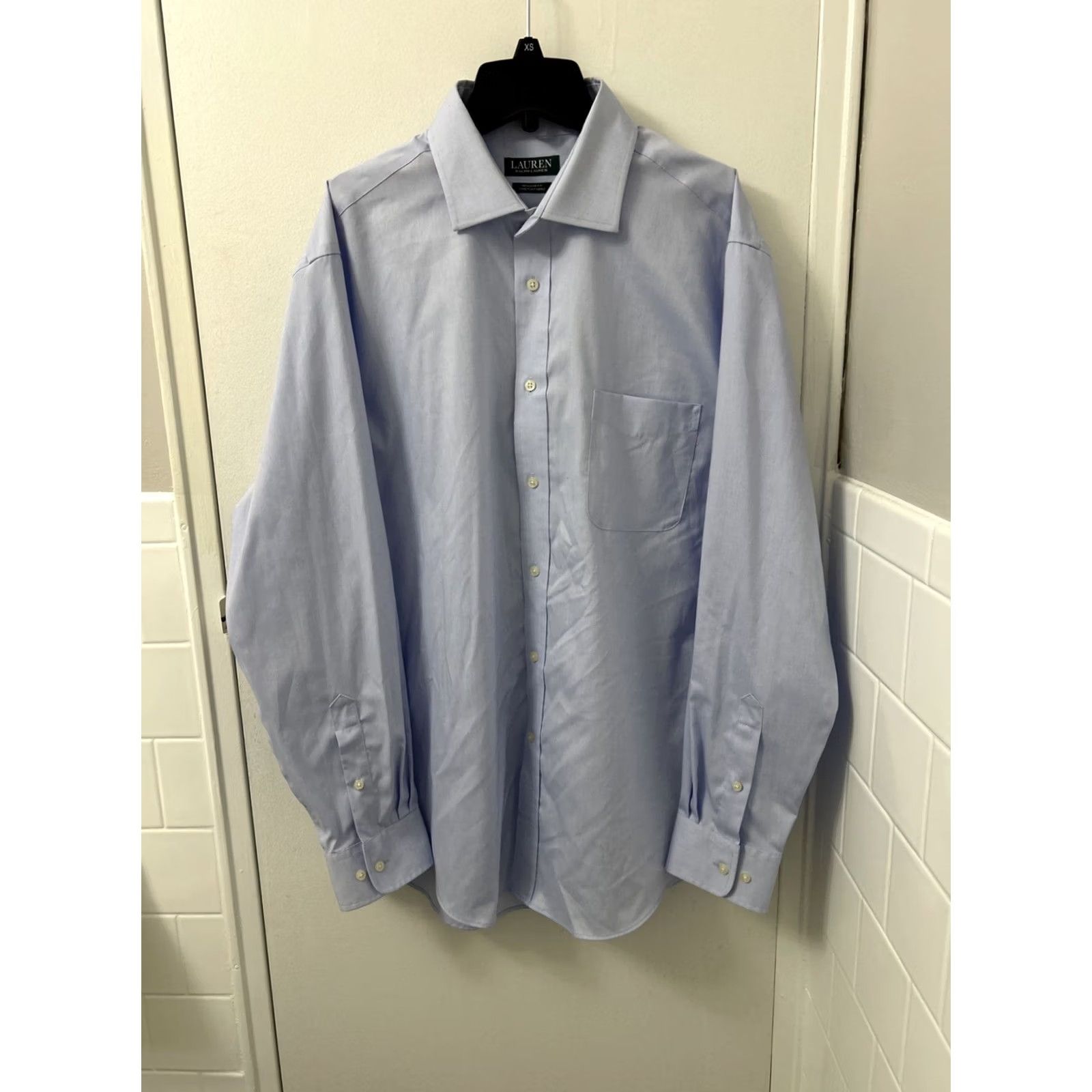 Ralph Lauren Lauren Ralph Lauren Shirt Mens XL Blue Button-Down Stretch Fabric L/S Dress Shirt Regular Fit Size US XL / EU 56 / 4 - 2 Thumbnail