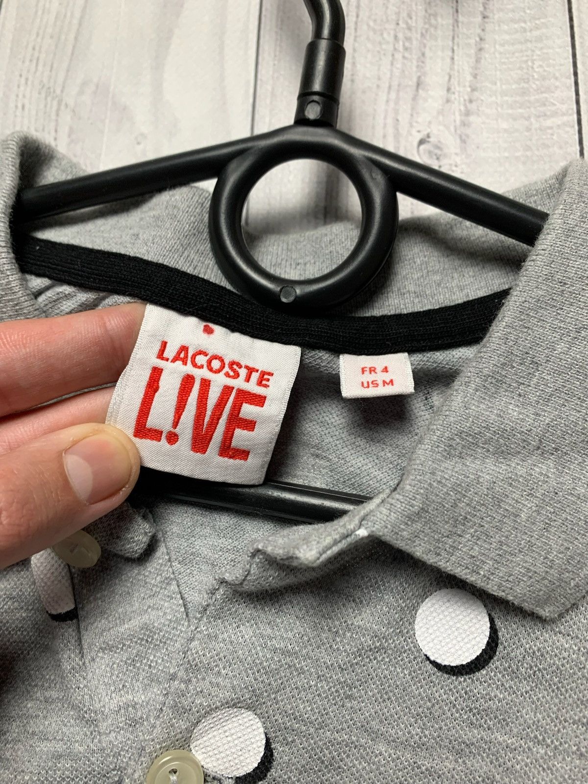 Lacoste × Vintage Vintage Lacoste polo grey rare size M Size US M / EU 48-50 / 2 - 3 Thumbnail