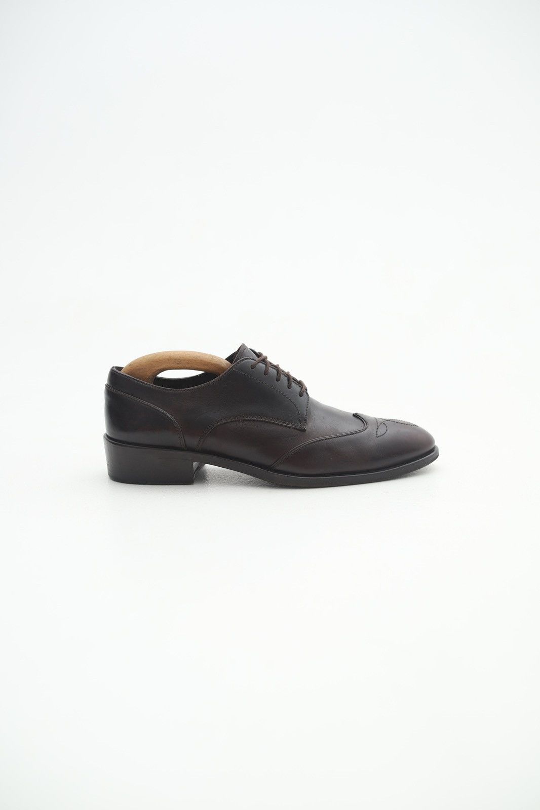 Fendi FENDI Derby Leather Shoes Lace Up Wingtip Logo Brown Men’s Size US 8 / EU 41 - 4 Thumbnail