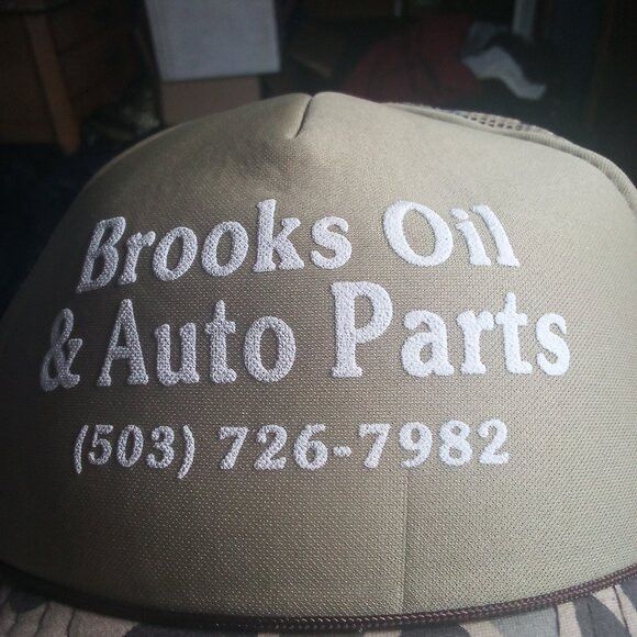 Other DS Vintage Brooks Oil & Auto Parts Camouflage Trucker Hat Size ONE SIZE - 2 Thumbnail