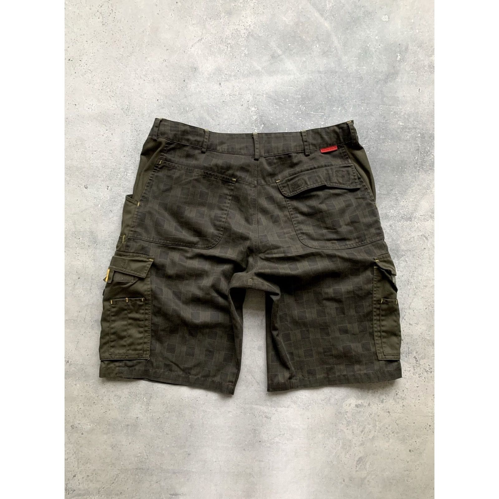 Vintage ENGELBERT STRAUSS Workwear Cargo Shorts Men 56 EU Olive Size 40 Size US 40 / EU 56 - 2 Thumbnail