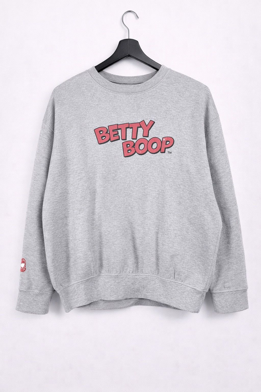 Vintage Betty Boop Graphic Crewneck Sweatshirt | Grey Cartoon Print Size US S / EU 44-46 / 1 - 2 Thumbnail