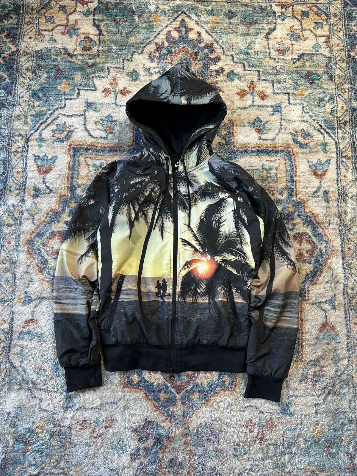 Nike Nike Beach All Over Print Zip-up Hoodie Jacket Medium Size M / US 6-8 / IT 42-44 - 1 Thumbnail