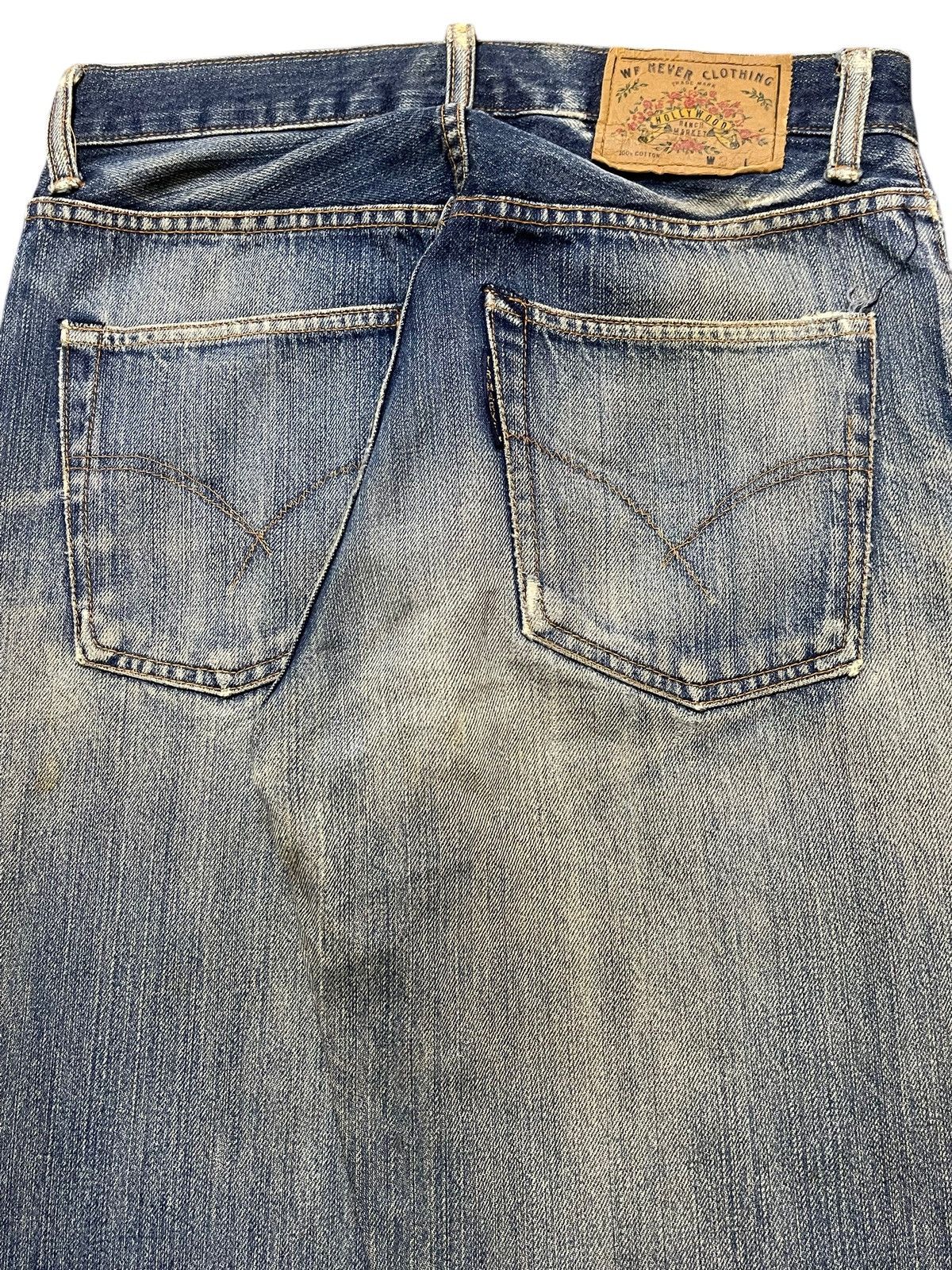 semanticdesign Vintage Japanese HR Market Mud Wash Faded Distressed Style Size US 28 / EU 44 - 6 Thumbnail